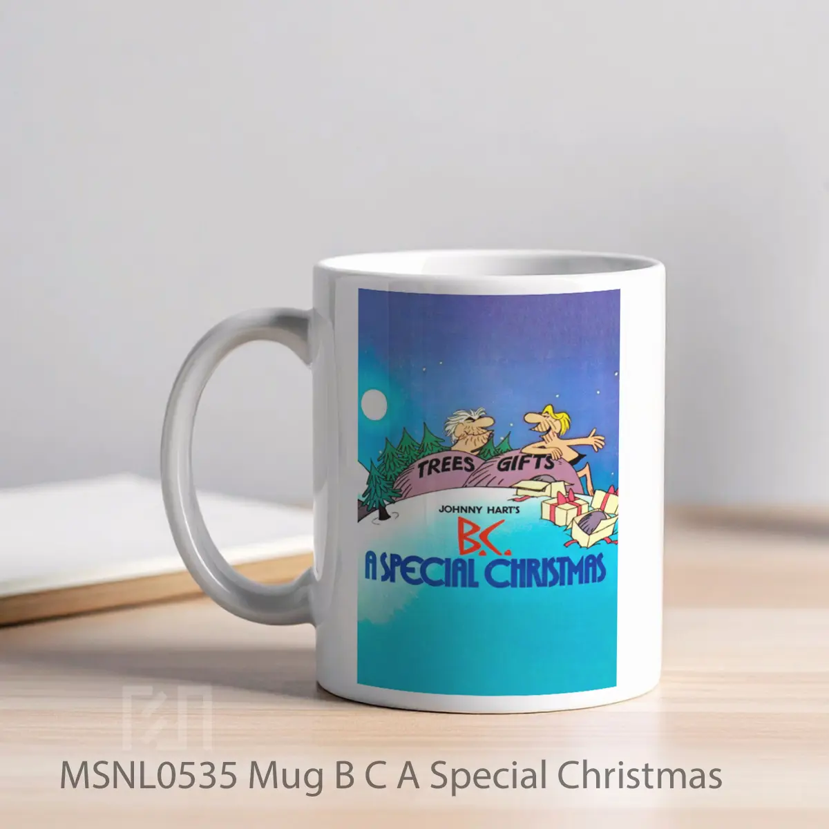 Mug B C A Special Christmas Gelas Keramik Tema Film MSNL0535 - Tampak Kiri