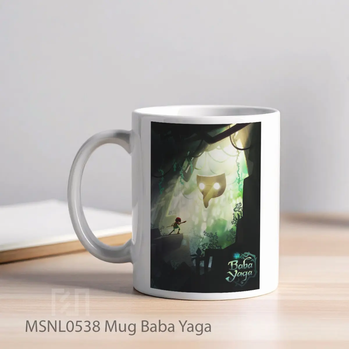 Mug Baba Yaga Gelas Keramik Tema Film MSNL0538 - Tampak Kiri