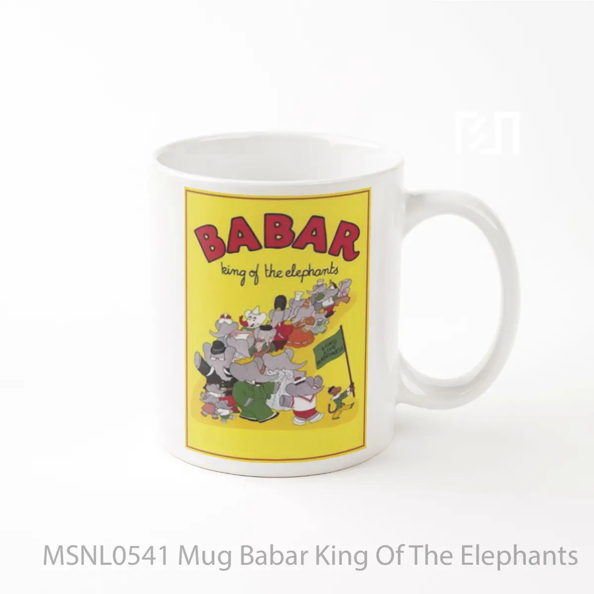 Mug Babar King Of The Elephants Gelas Keramik Tema Film MSNL0541
