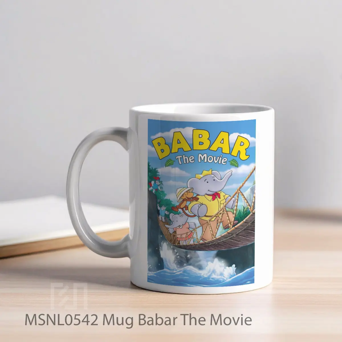 Mug Babar The Movie Gelas Keramik Tema Film MSNL0542 - Tampak Kiri