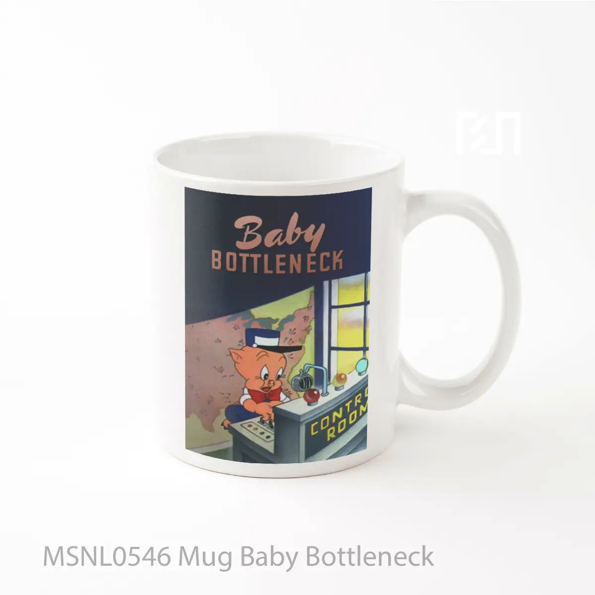 Mug Baby Bottleneck Gelas Keramik Tema Film MSNL0546