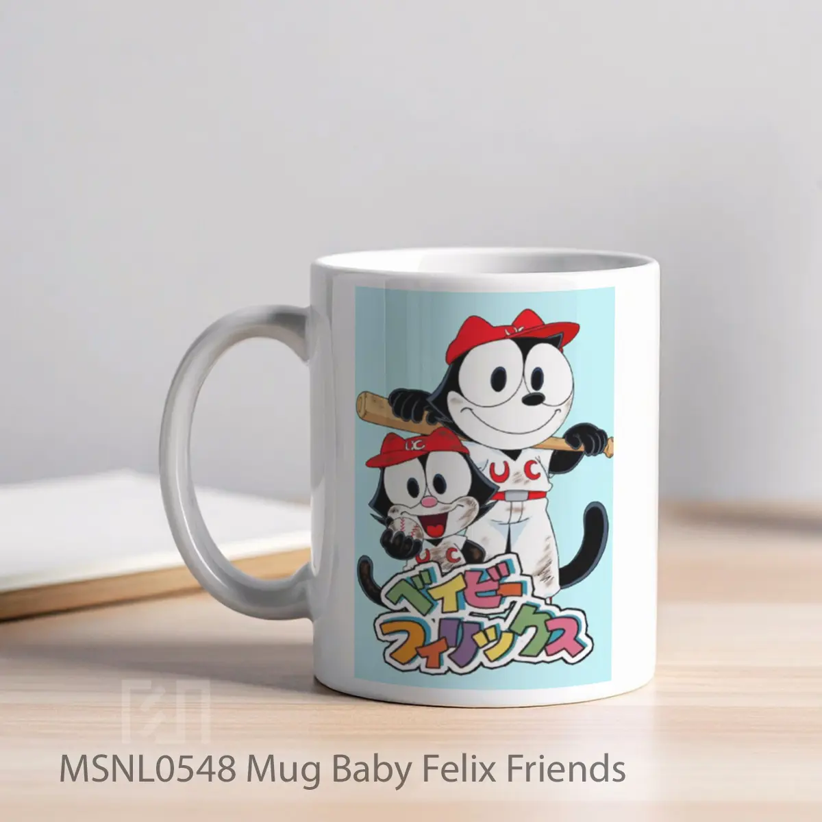 Mug Baby Felix Friends Gelas Keramik Tema Film MSNL0548 - Tampak Kiri