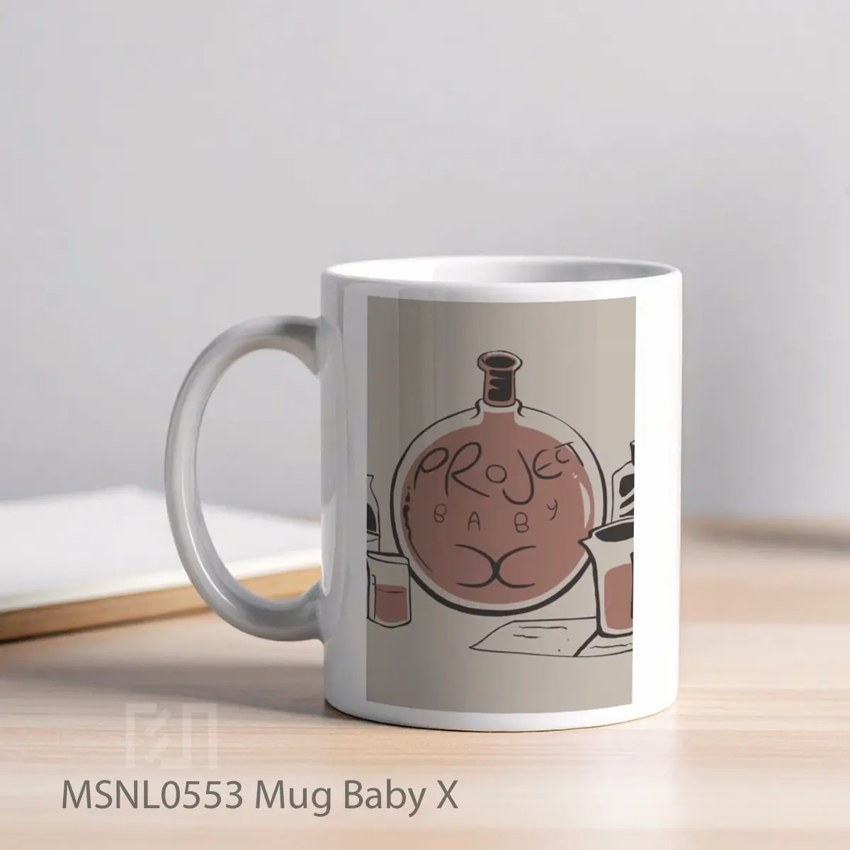 Mug Baby X Gelas Keramik Tema Film MSNL0553 - Tampak Kiri