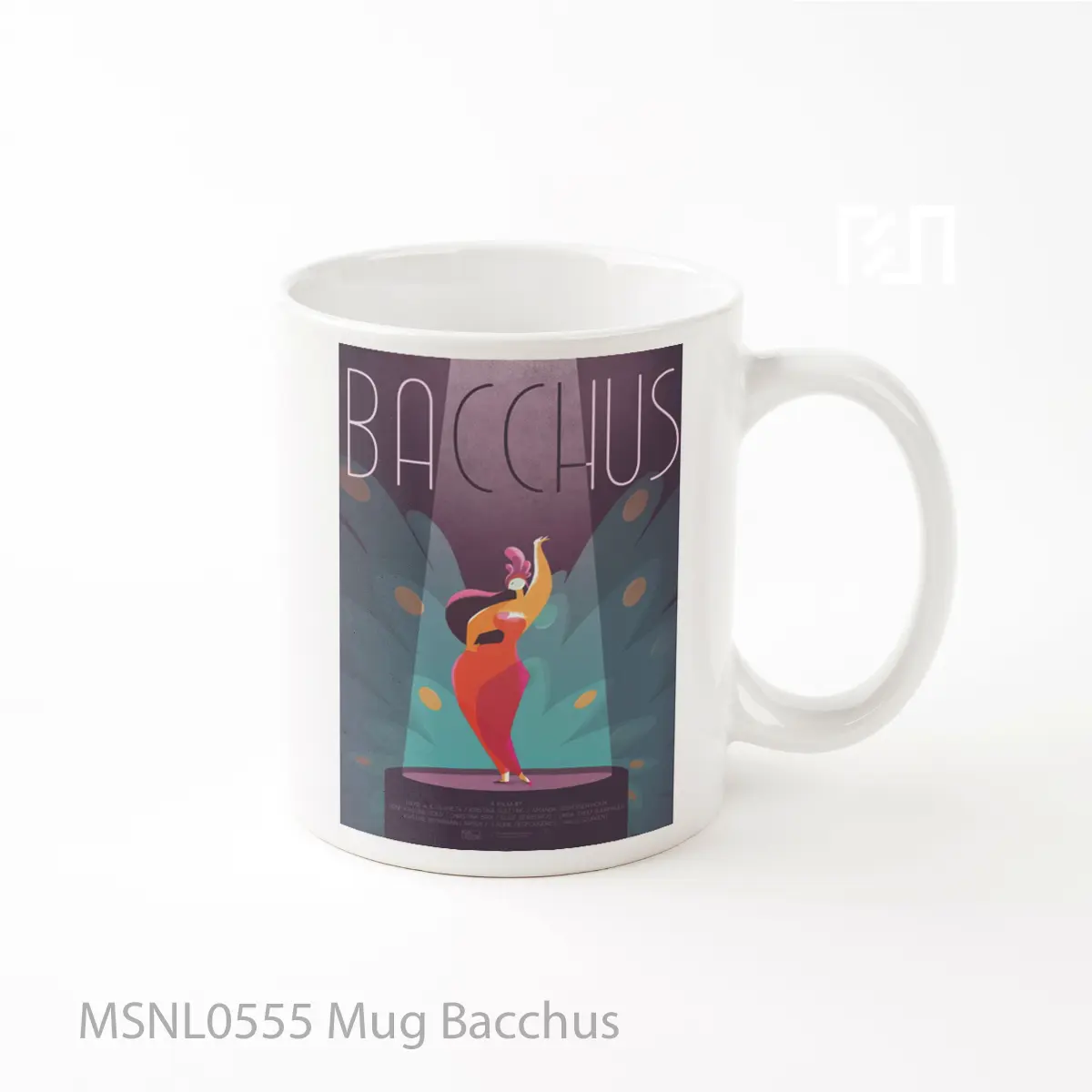 Mug Bacchus Gelas Keramik Tema Film MSNL0555