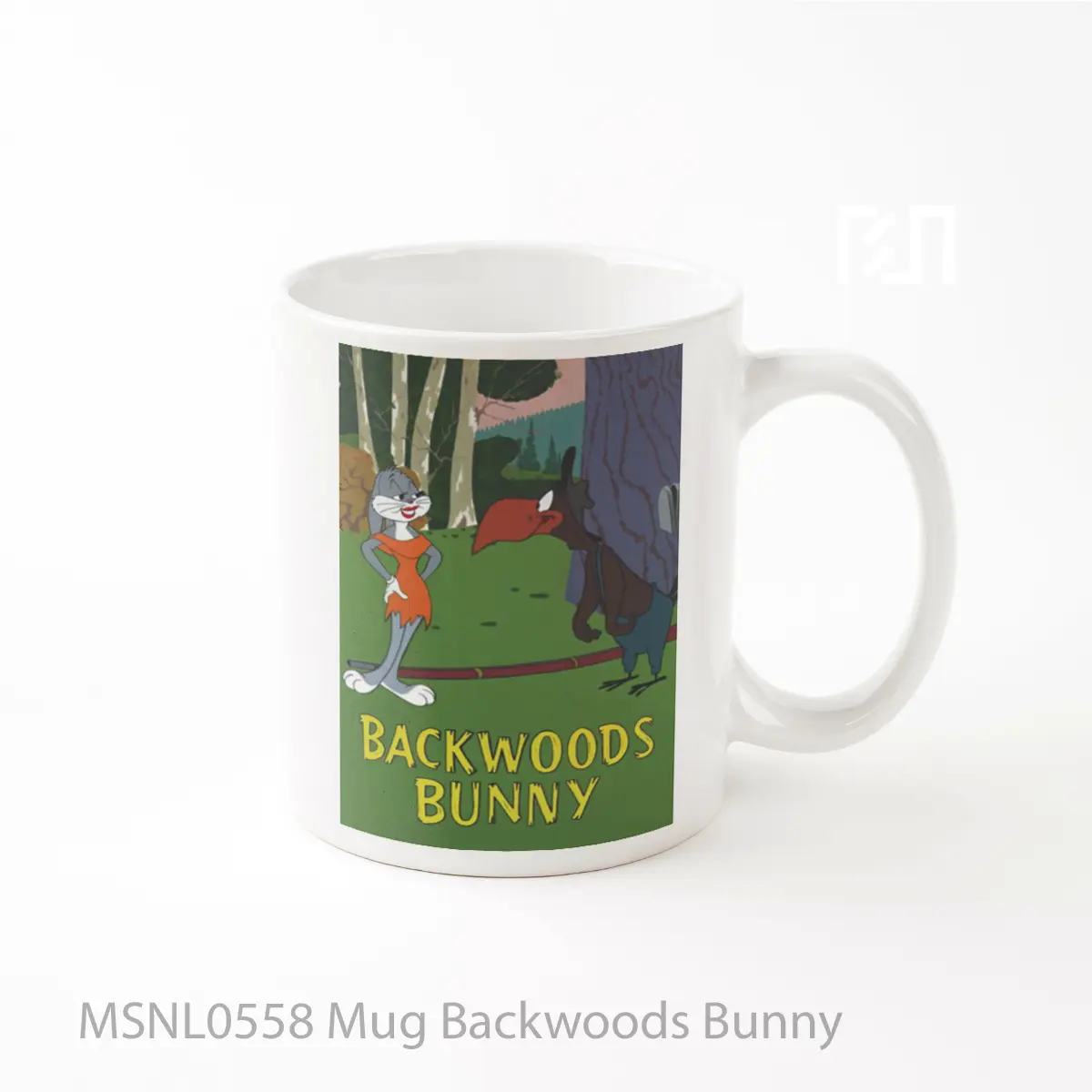 Mug Backwoods Bunny Gelas Keramik Tema Film MSNL0558
