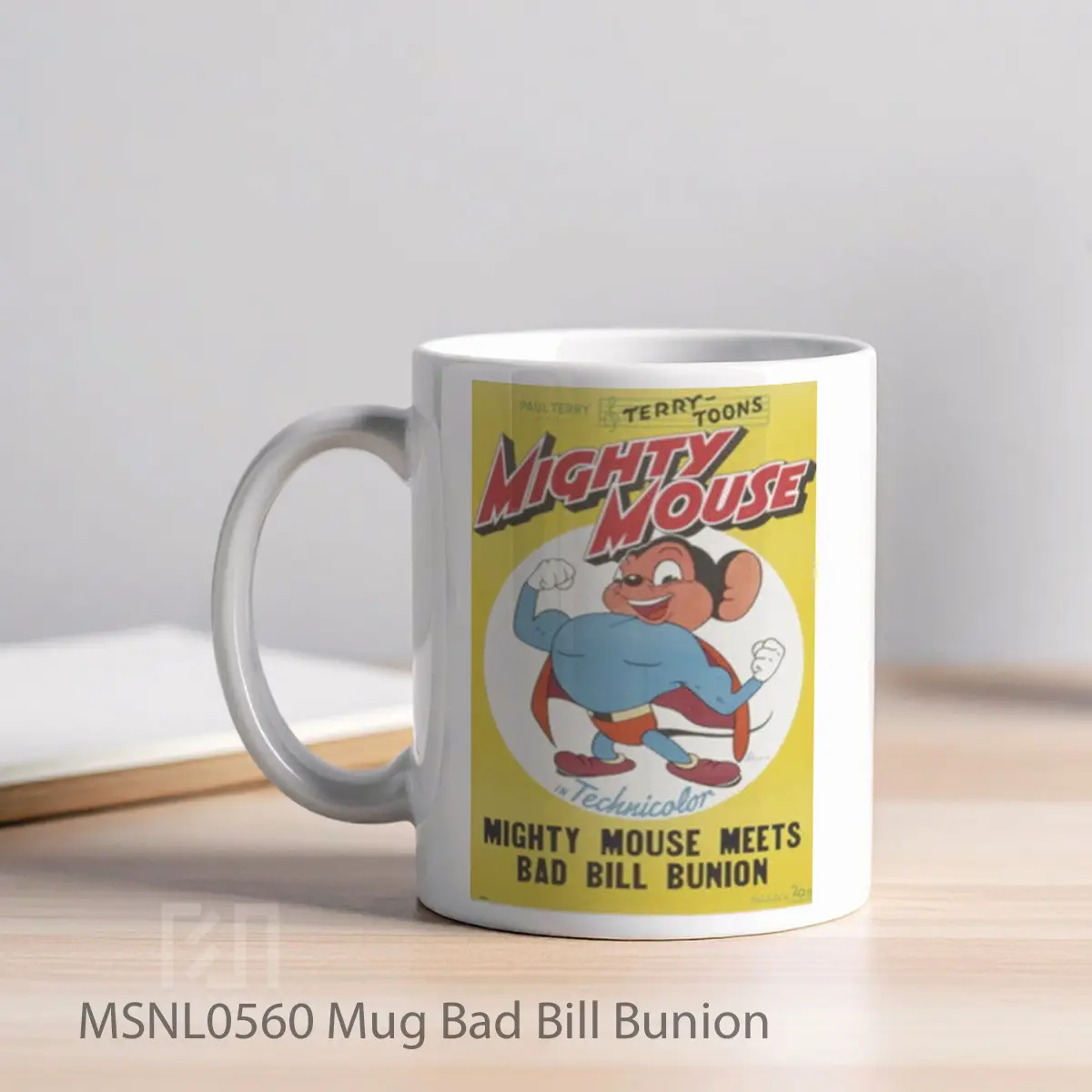 Mug Bad Bill Bunion Gelas Keramik Tema Film MSNL0560 - Tampak Kiri
