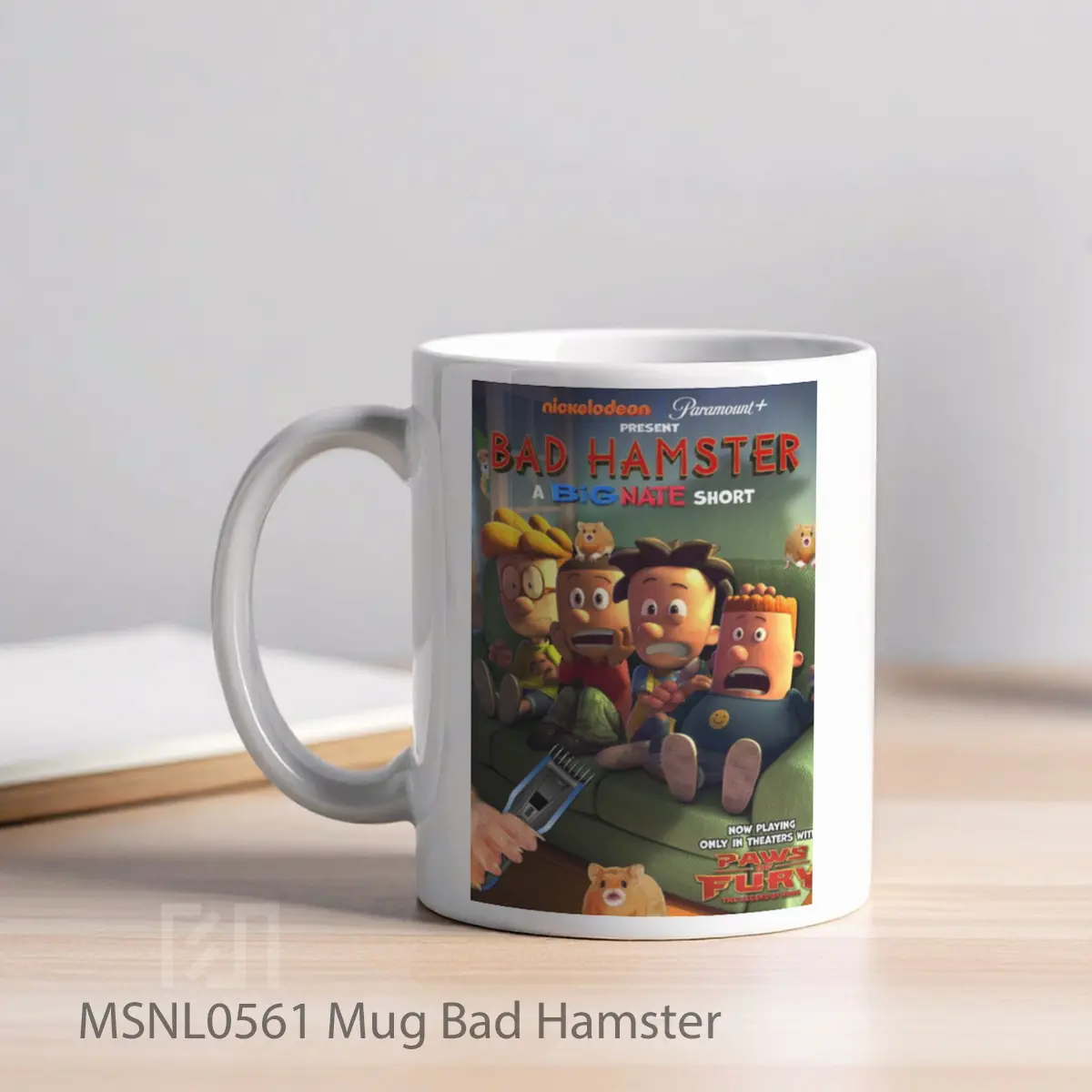 Mug Bad Hamster Gelas Keramik Tema Film MSNL0561 - Tampak Kiri