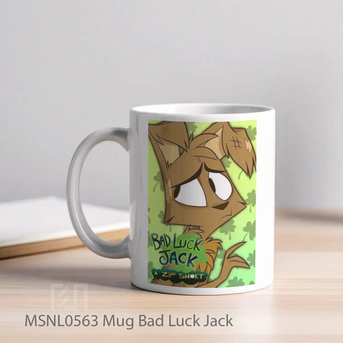 Mug Bad Luck Jack Gelas Keramik Tema Film MSNL0563 - Tampak Kiri