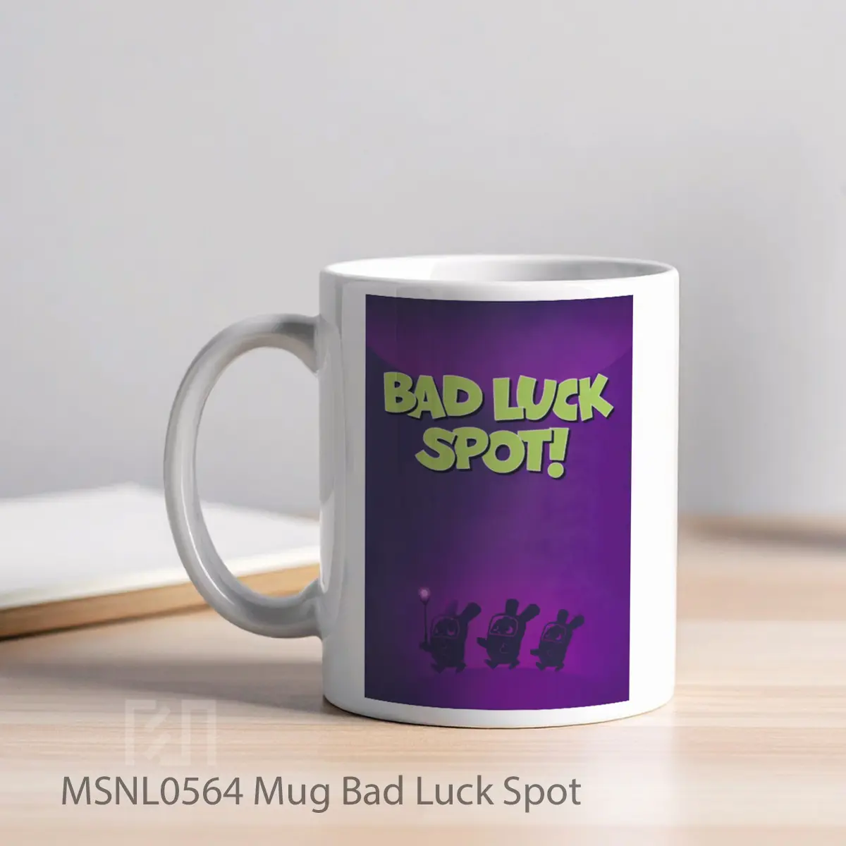 Mug Bad Luck Spot Gelas Keramik Tema Film MSNL0564 - Tampak Kiri