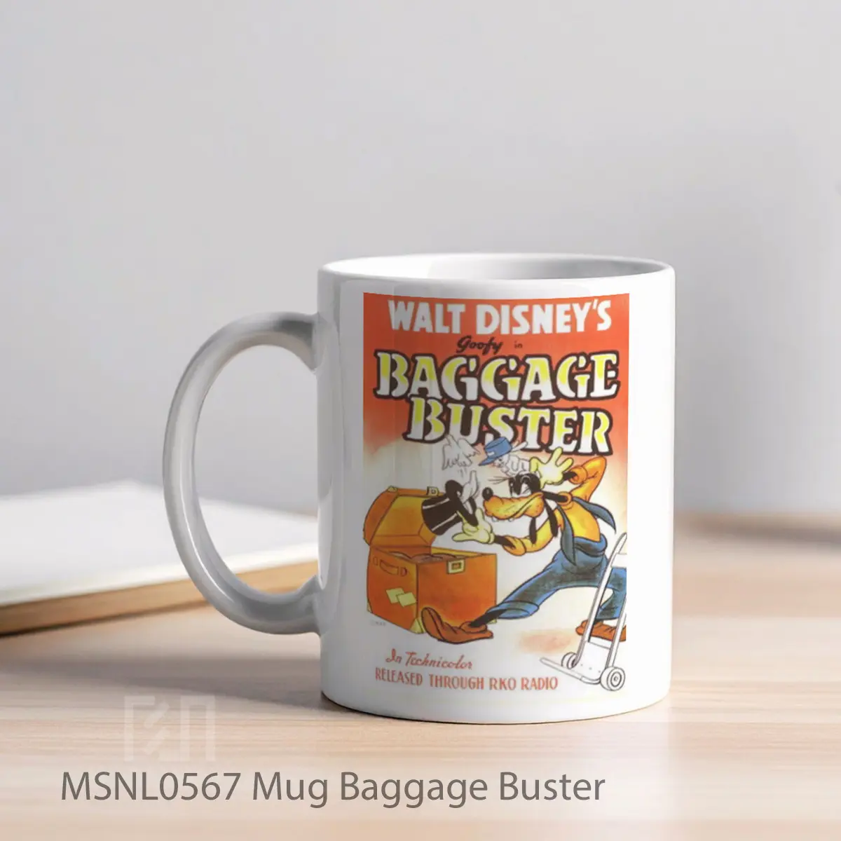 Mug Baggage Buster Gelas Keramik Tema Film MSNL0567 - Tampak Kiri