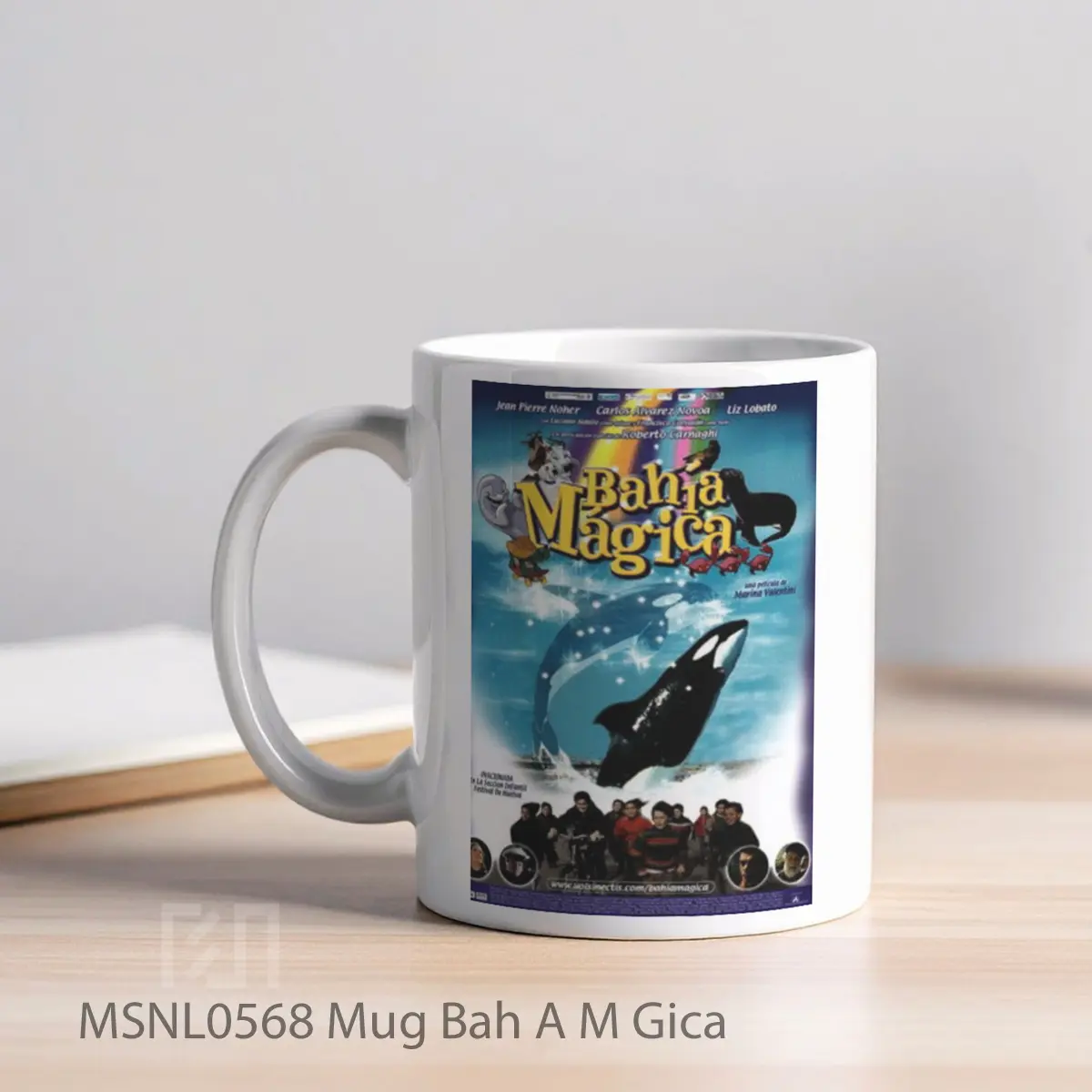 Mug Bah A M Gica Gelas Keramik Tema Film MSNL0568 - Tampak Kiri