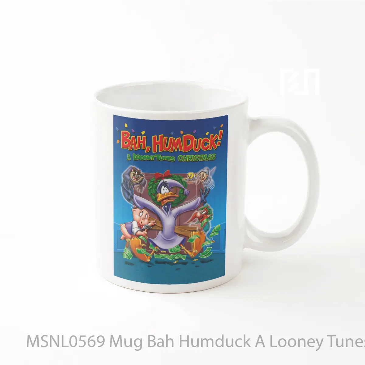 Mug Bah Humduck A Looney Tunes Christmas Gelas Keramik Tema Film MSNL0569