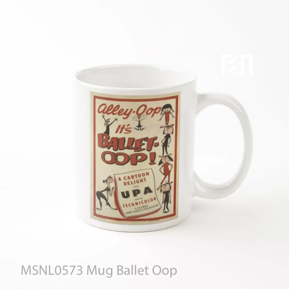 Mug Ballet Oop Gelas Keramik Tema Film MSNL0573