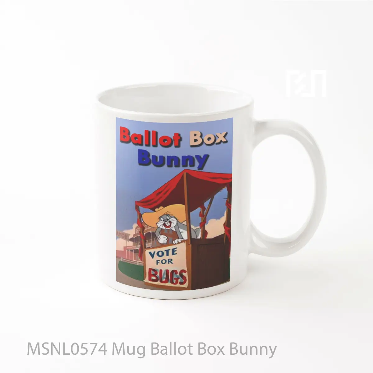Mug Ballot Box Bunny Gelas Keramik Tema Film MSNL0574