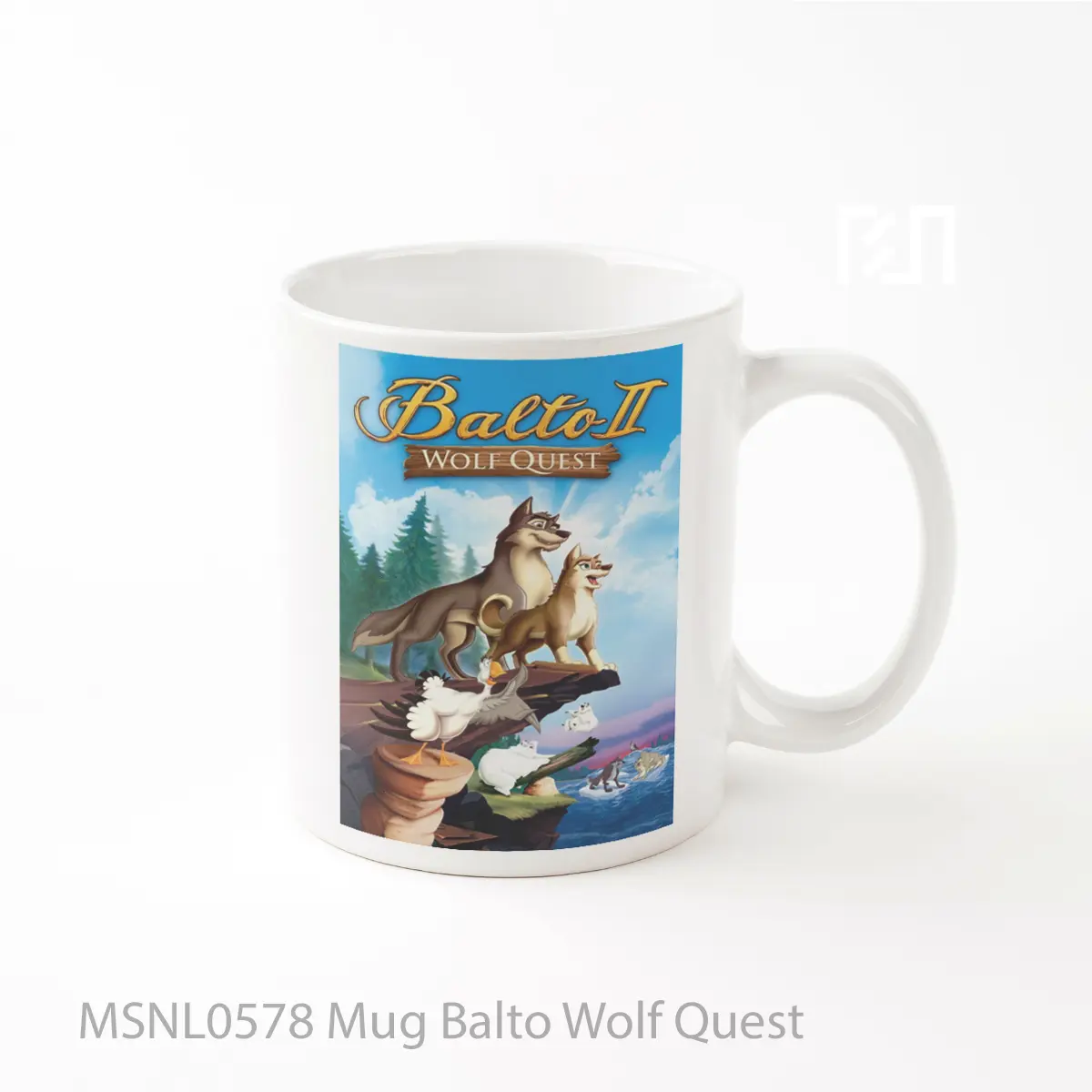Mug Balto Wolf Quest Gelas Keramik Tema Film MSNL0578