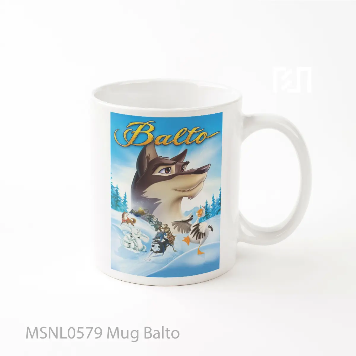 Mug Balto Gelas Keramik Tema Film MSNL0579