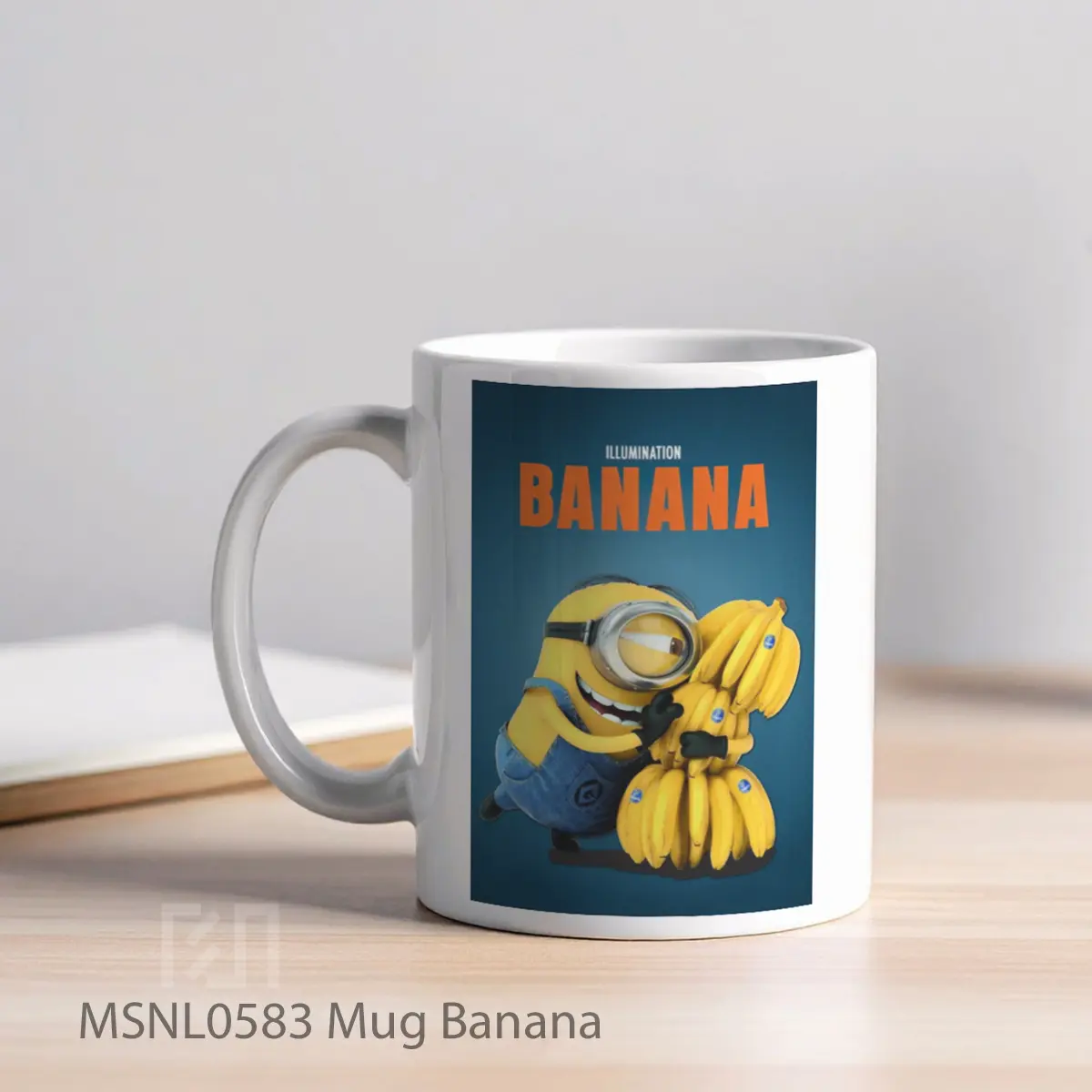 Mug Banana Gelas Keramik Tema Film MSNL0583 - Tampak Kiri