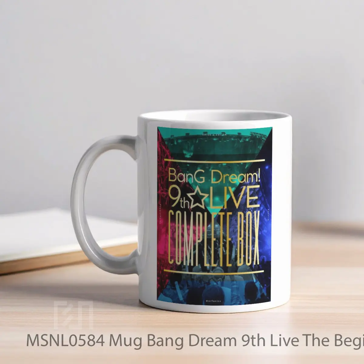 Mug Bang Dream 9th Live The Beginning Gelas Keramik Tema Film MSNL0584 - Tampak Kiri
