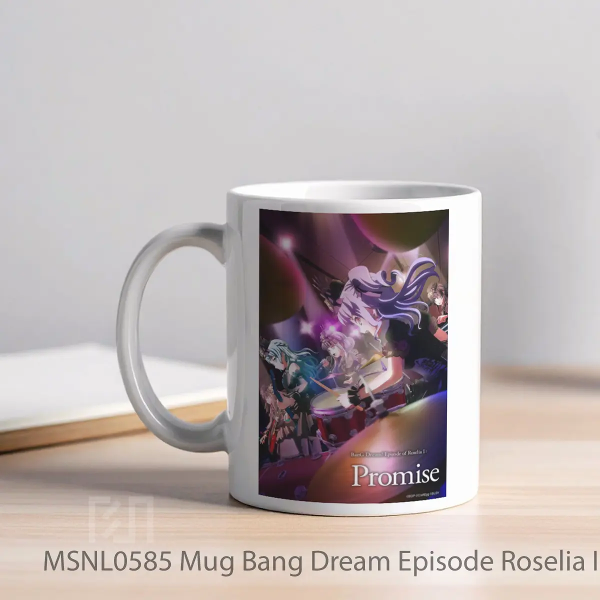 Mug Bang Dream Episode Roselia I Janji Gelas Keramik Tema Film MSNL0585 - Tampak Kiri