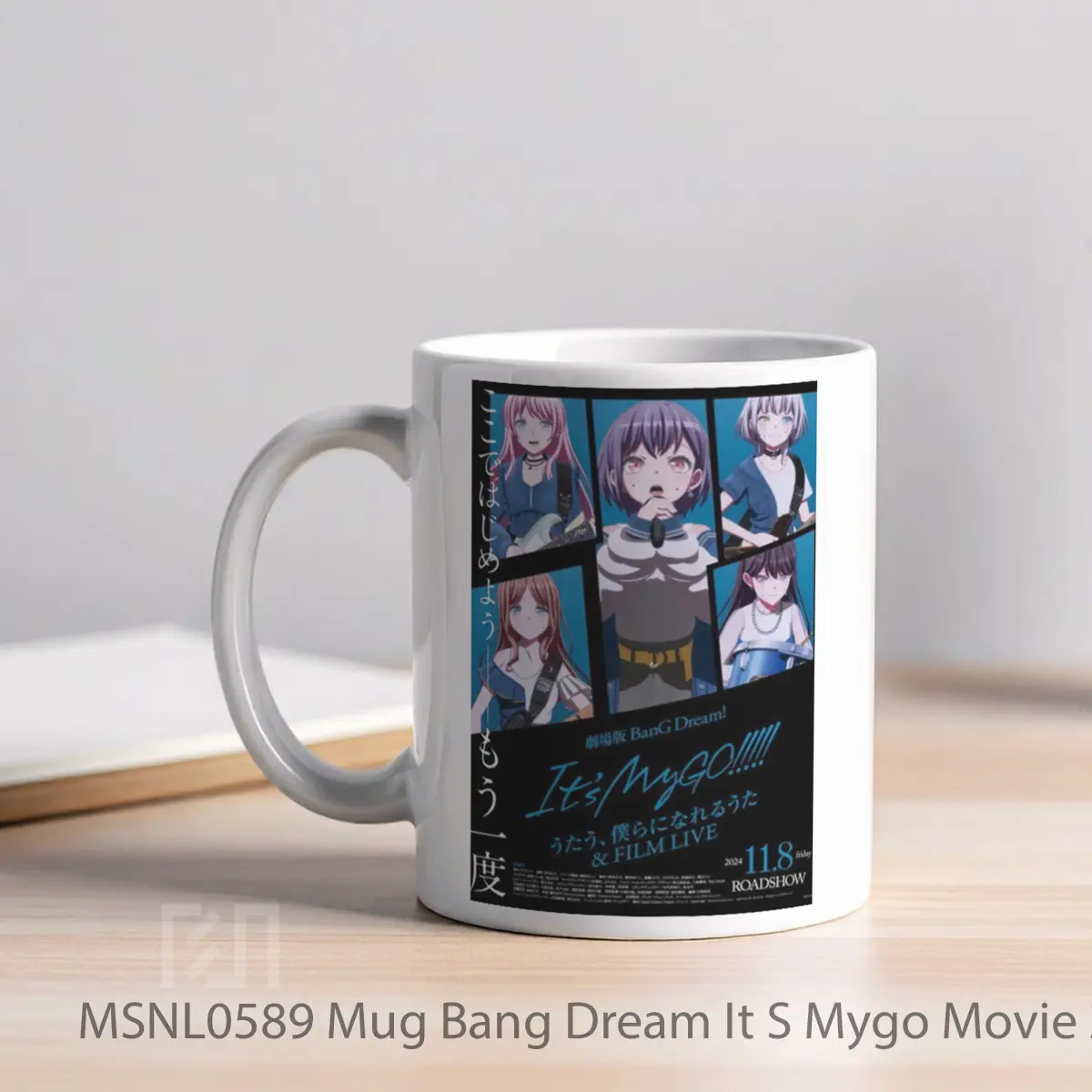 Mug Bang Dream It S Mygo Movie 2 Gelas Keramik Tema Film MSNL0589 - Tampak Kiri