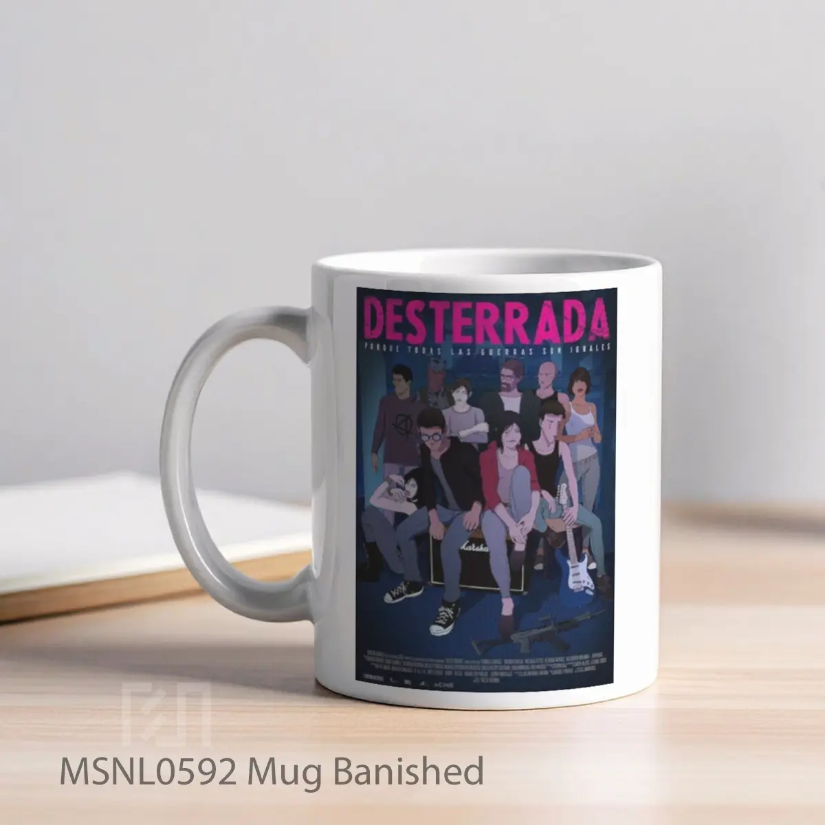 Mug Banished Gelas Keramik Tema Film MSNL0592 - Tampak Kiri