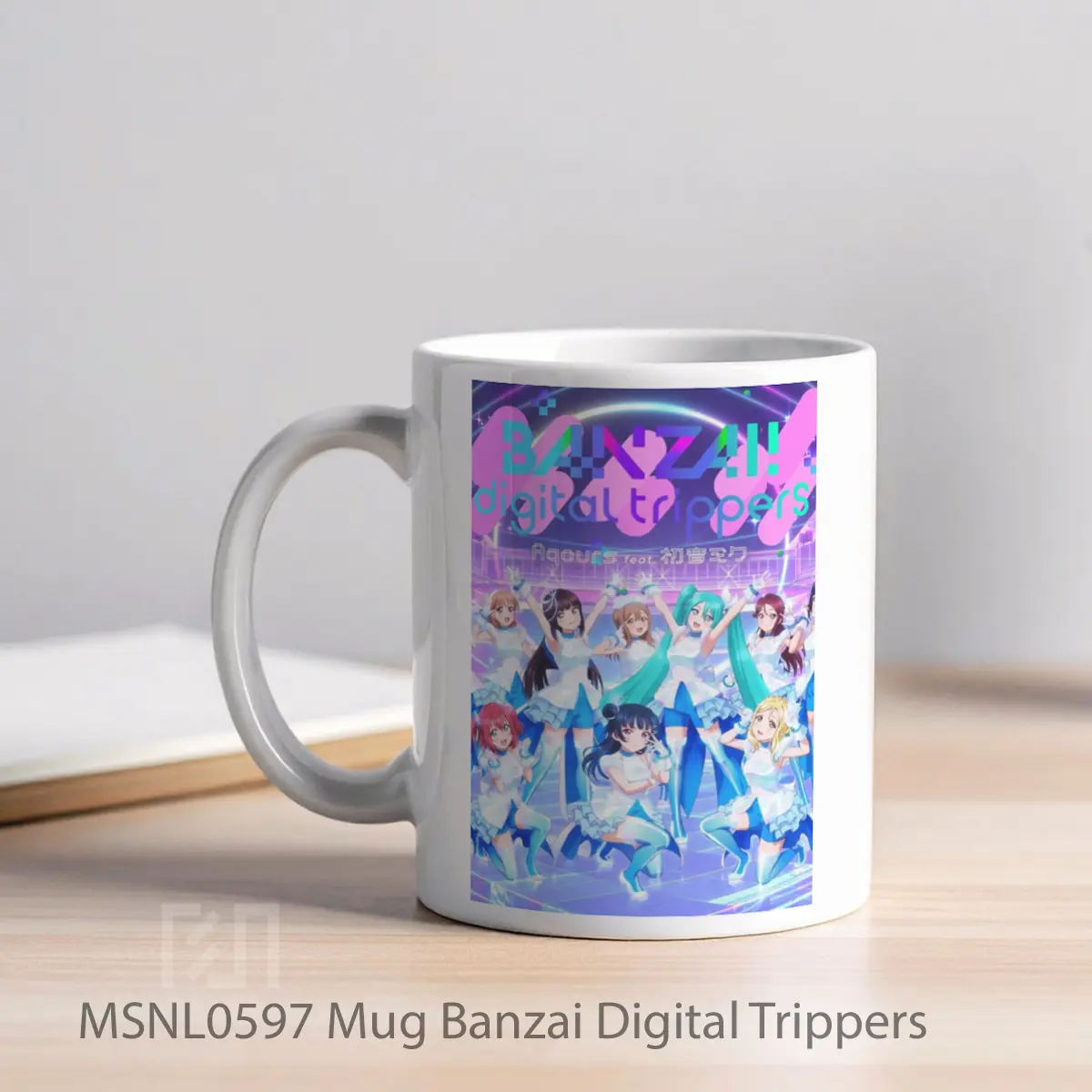 Mug Banzai Digital Trippers Gelas Keramik Tema Film MSNL0597 - Tampak Kiri