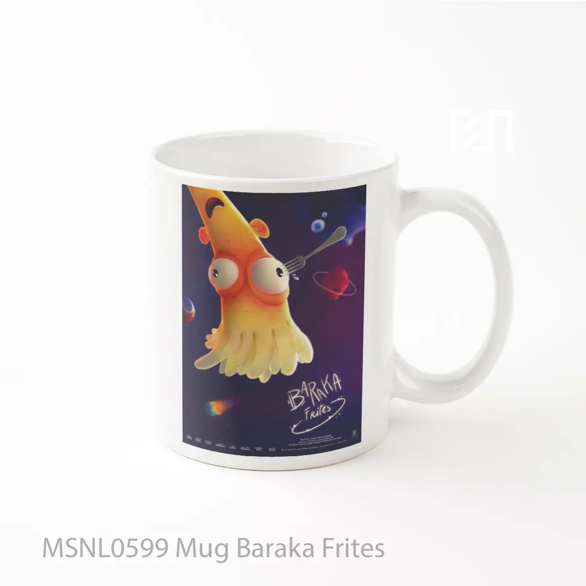 Mug Baraka Frites Gelas Keramik Tema Film MSNL0599