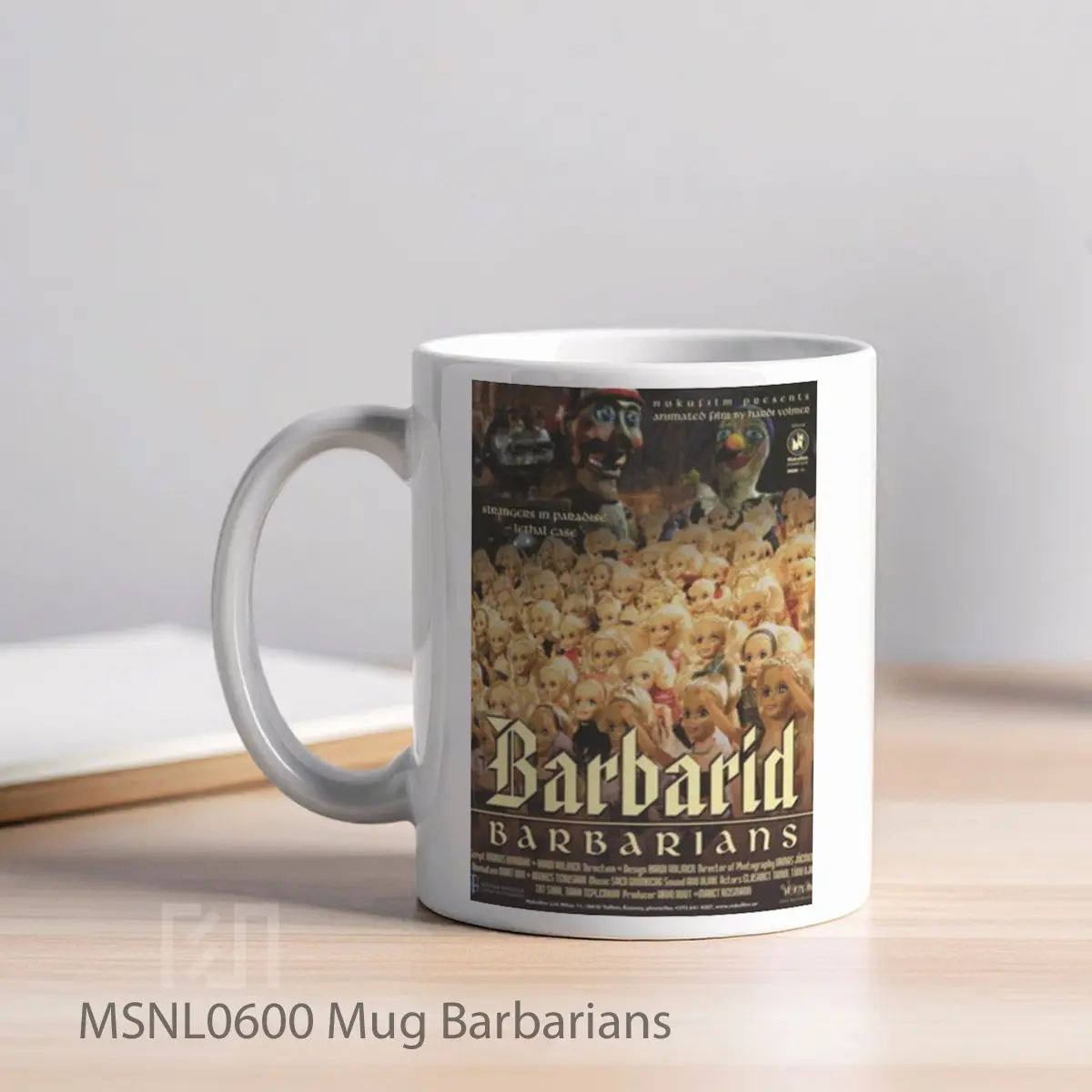 Mug Barbarians Gelas Keramik Tema Film MSNL0600 - Tampak Kiri