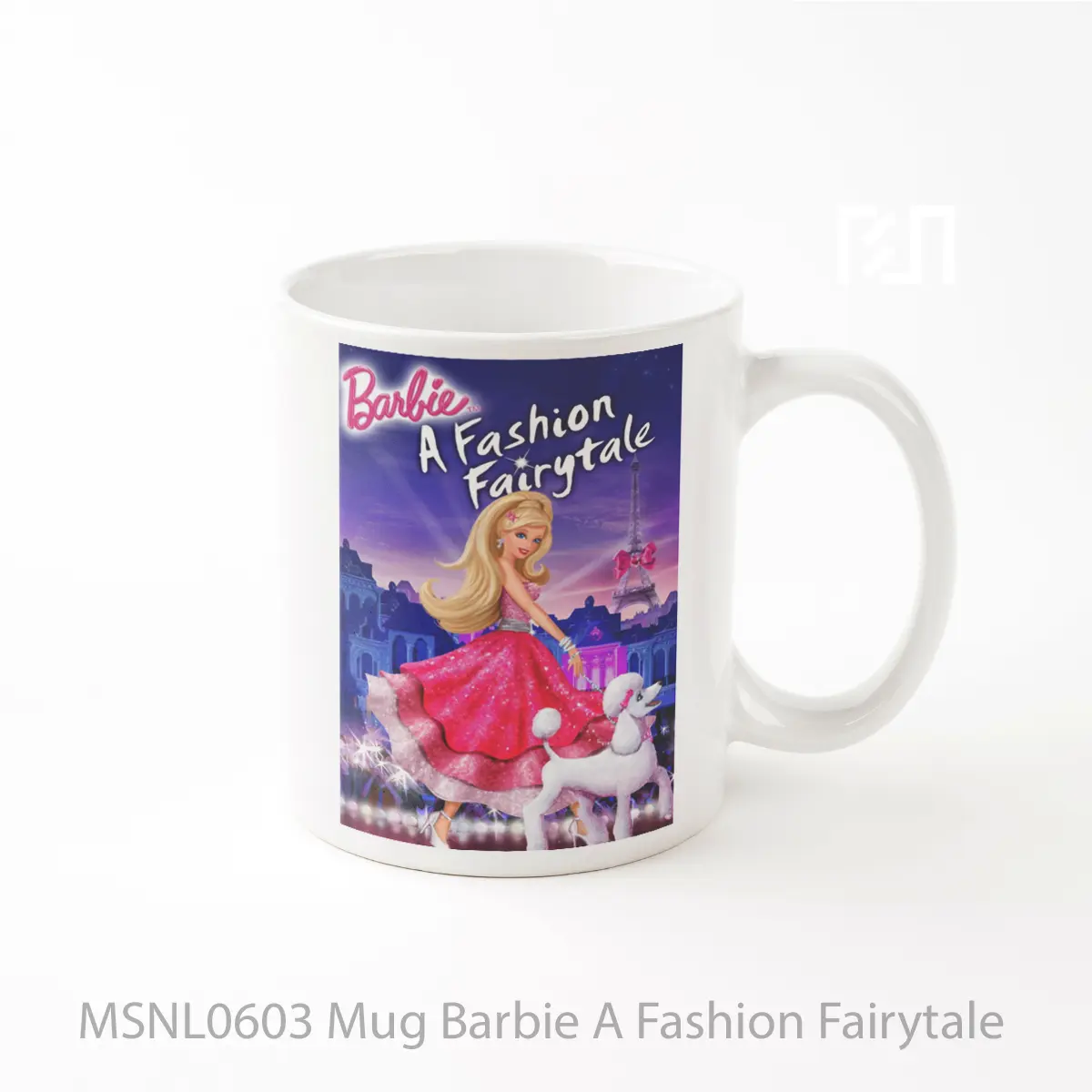 Mug Barbie A Fashion Fairytale Gelas Keramik Tema Film MSNL0603