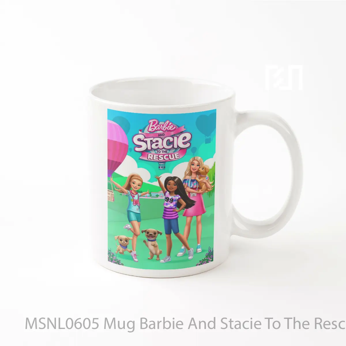 Mug Barbie And Stacie To The Rescue Gelas Keramik Tema Film MSNL0605