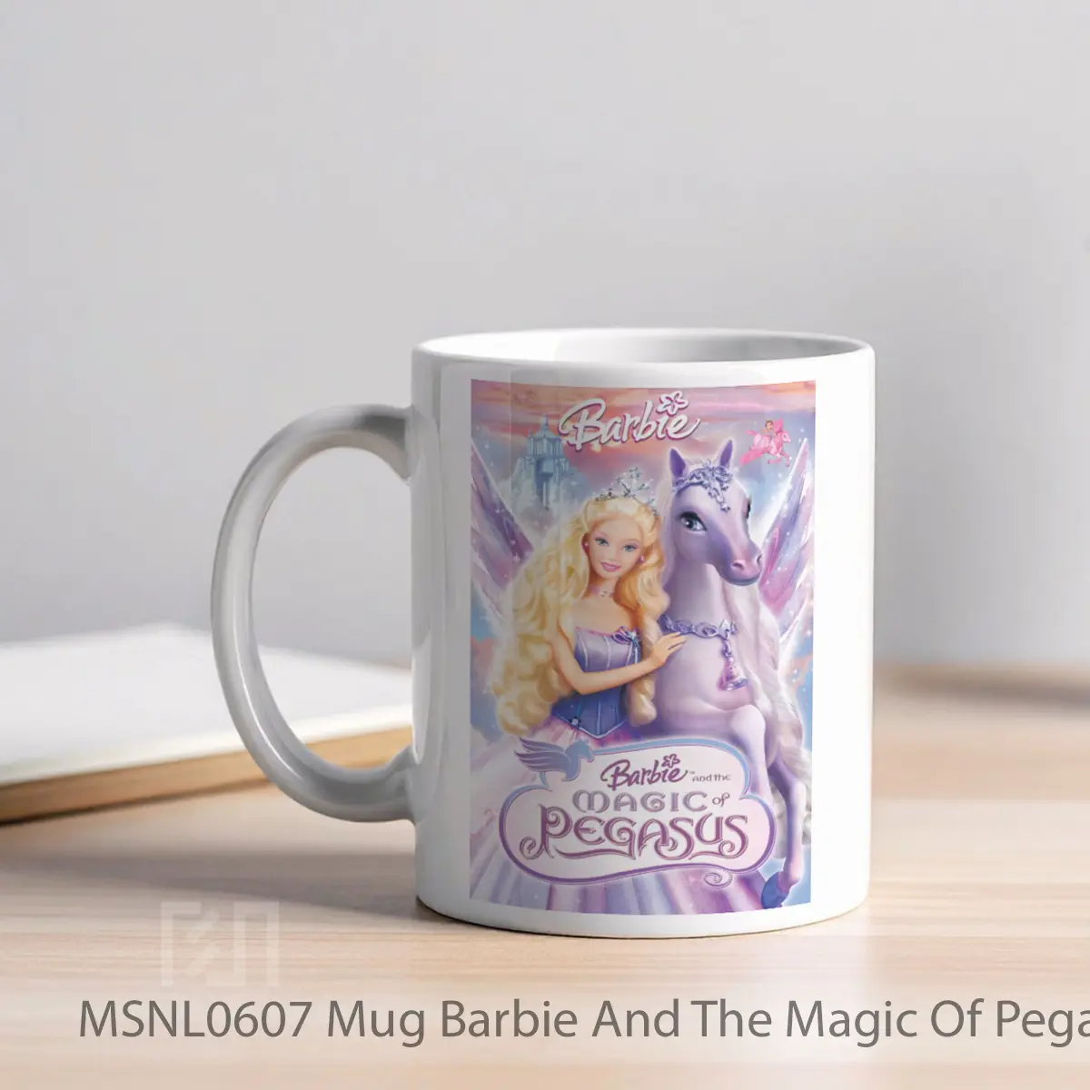 Mug Barbie And The Magic Of Pegasus Gelas Keramik Tema Film MSNL0607 - Tampak Kiri