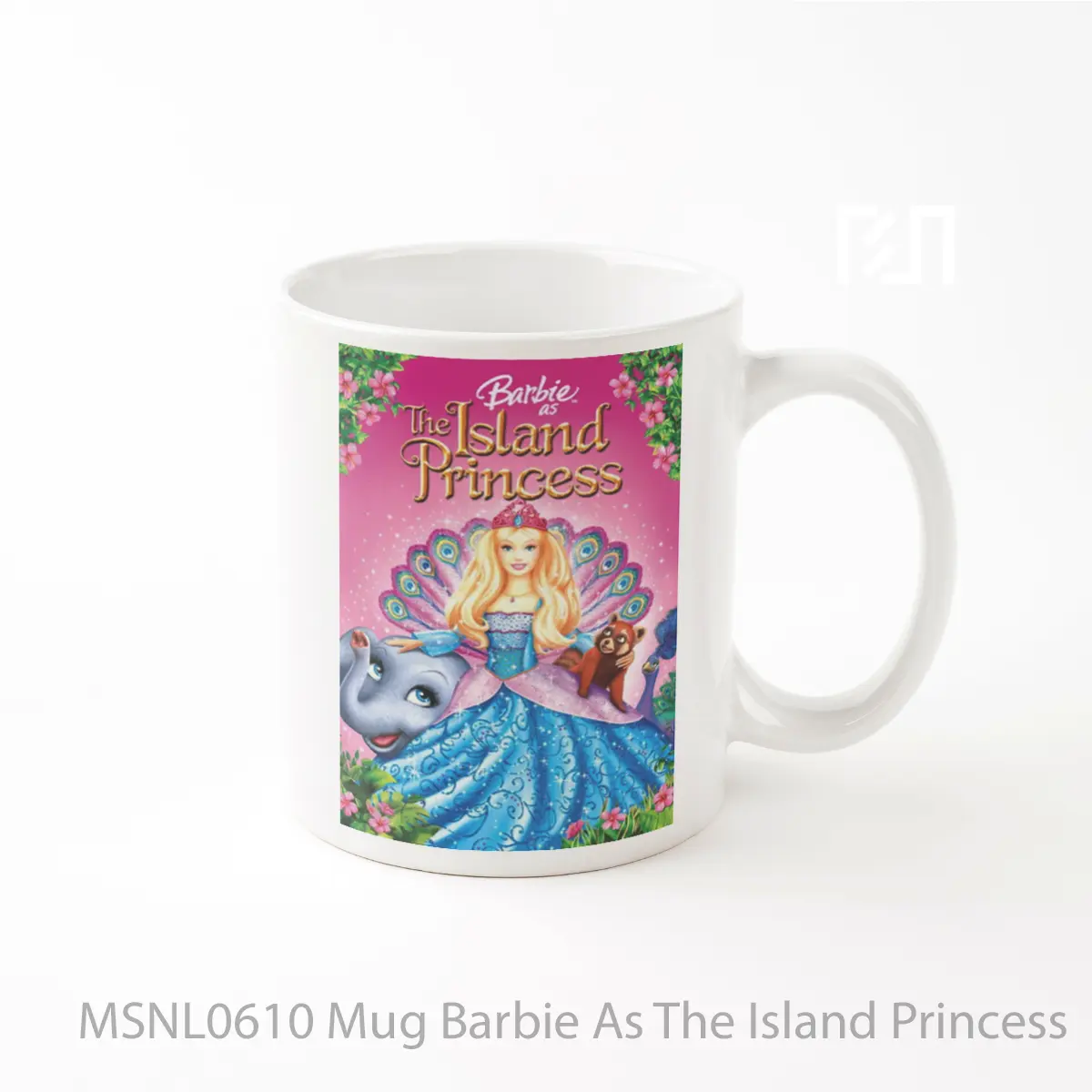 Mug Barbie As The Island Princess Gelas Keramik Tema Film MSNL0610