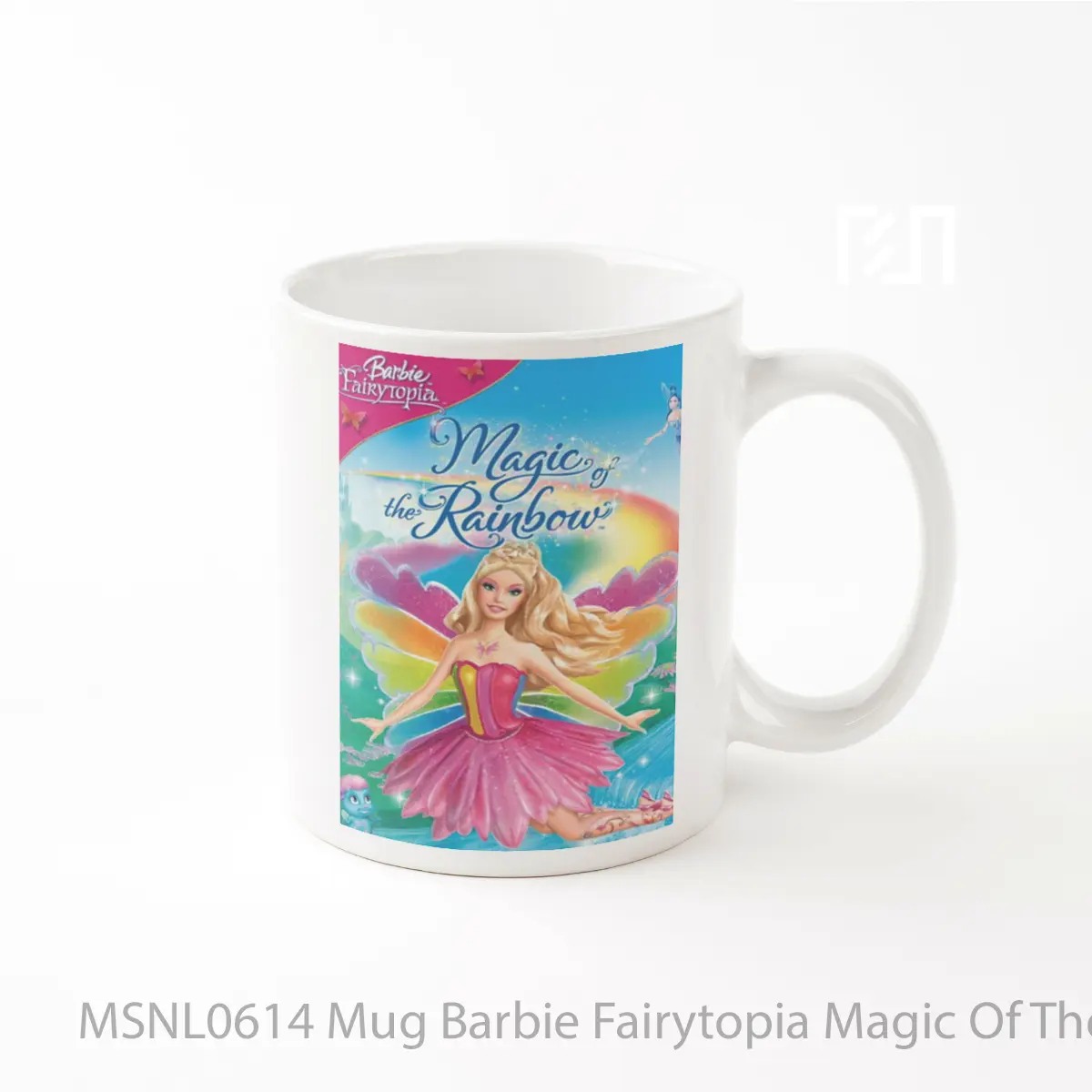 Mug Barbie Fairytopia Magic Of The Rainbow Gelas Keramik Tema Film MSNL0614