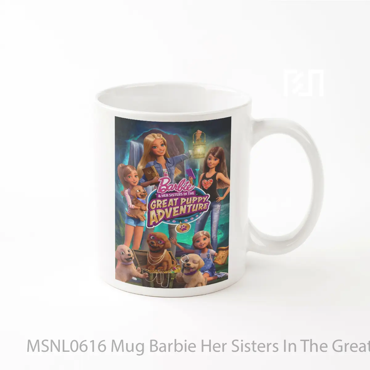 Mug Barbie Her Sisters In The Great Puppy Adventure Gelas Keramik Tema Film MSNL0616
