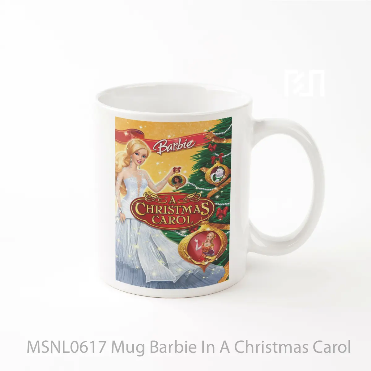 Mug Barbie In A Christmas Carol Gelas Keramik Tema Film MSNL0617