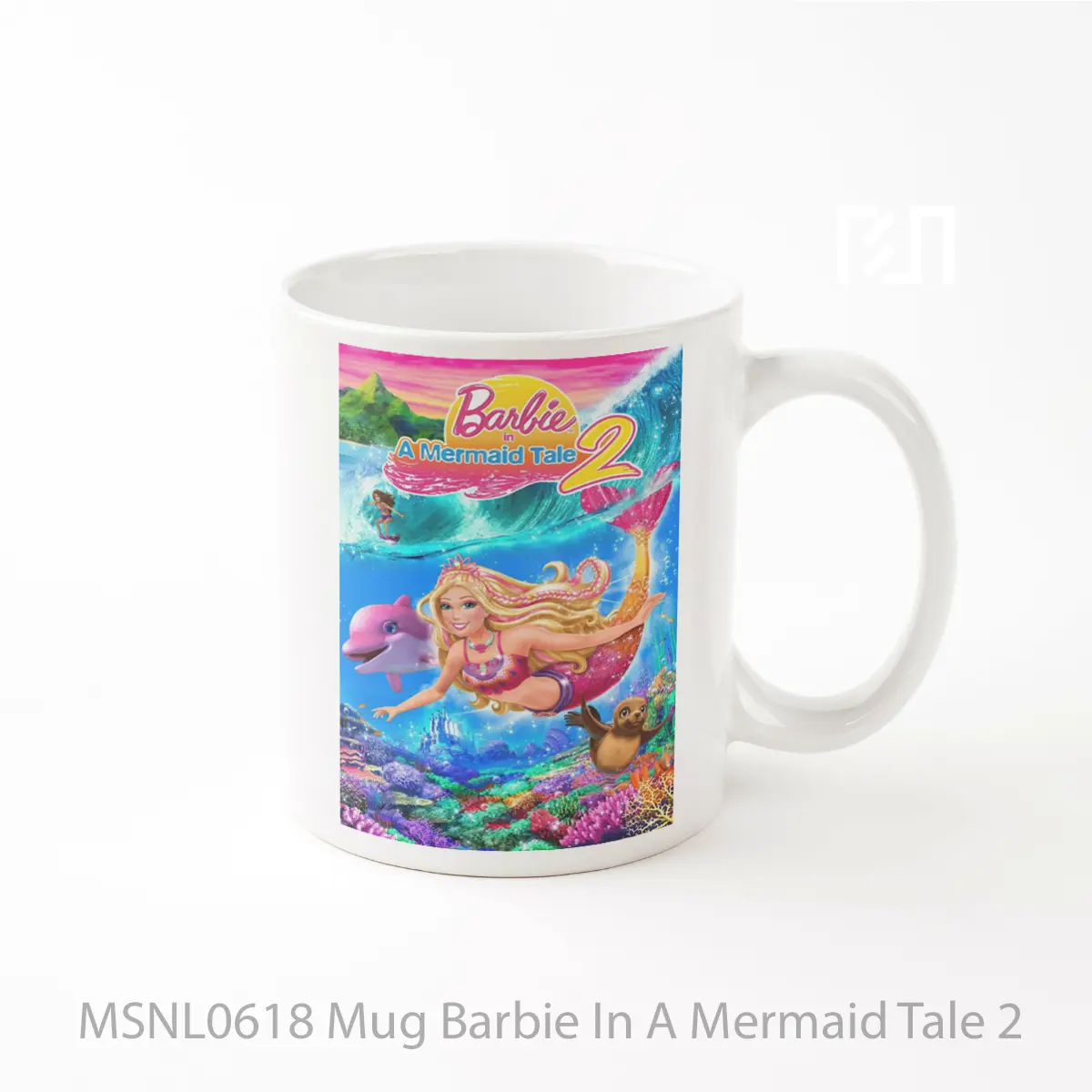 Mug Barbie In A Mermaid Tale 2 Gelas Keramik Tema Film MSNL0618