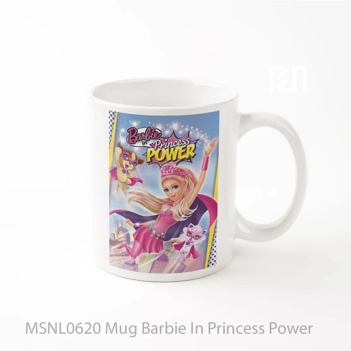 Mug Barbie In Princess Power Gelas Keramik Tema Film MSNL0620