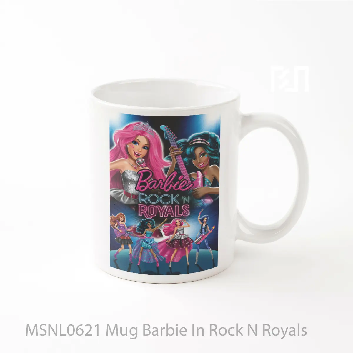 Mug Barbie In Rock N Royals Gelas Keramik Tema Film MSNL0621