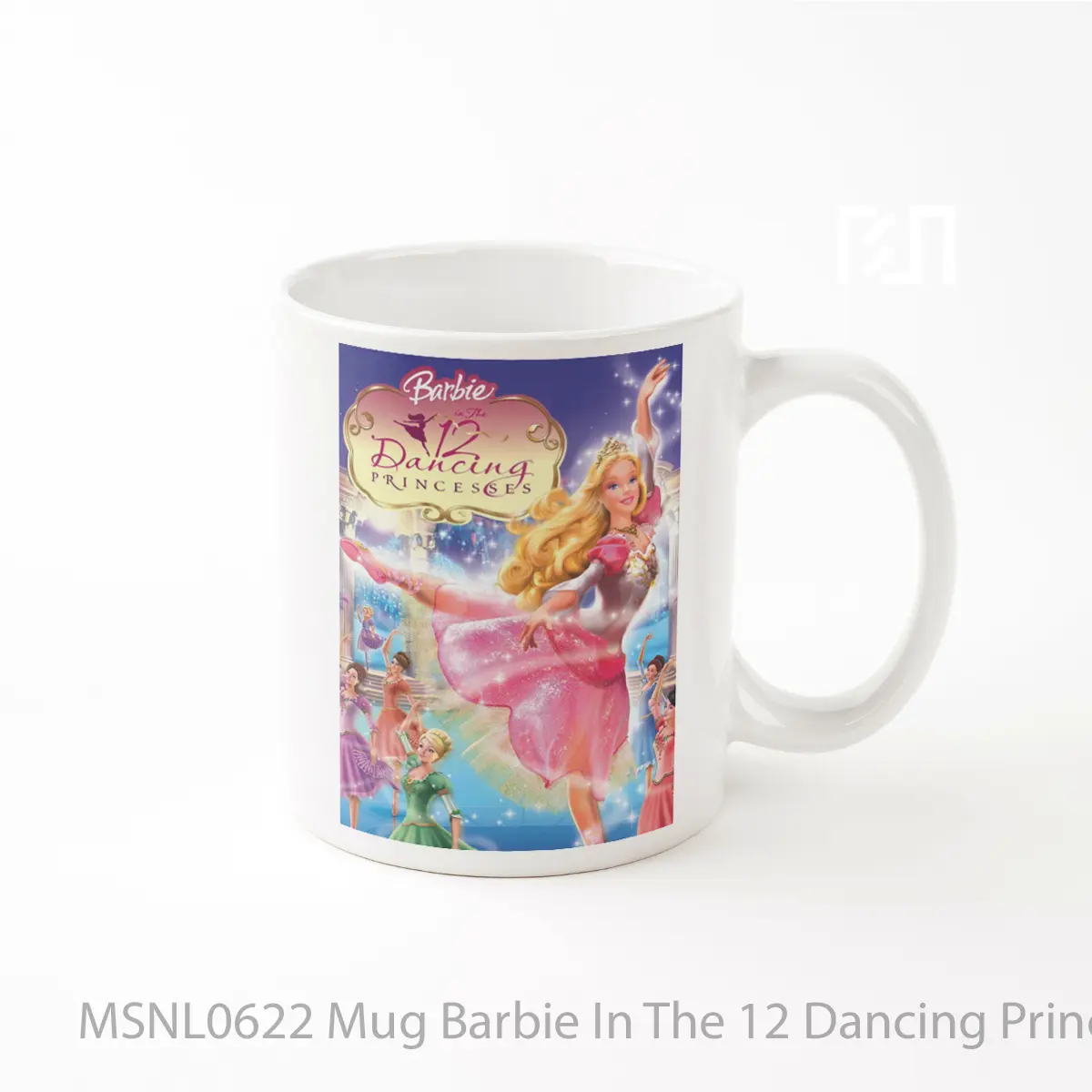 Mug Barbie In The 12 Dancing Princesses Gelas Keramik Tema Film MSNL0622