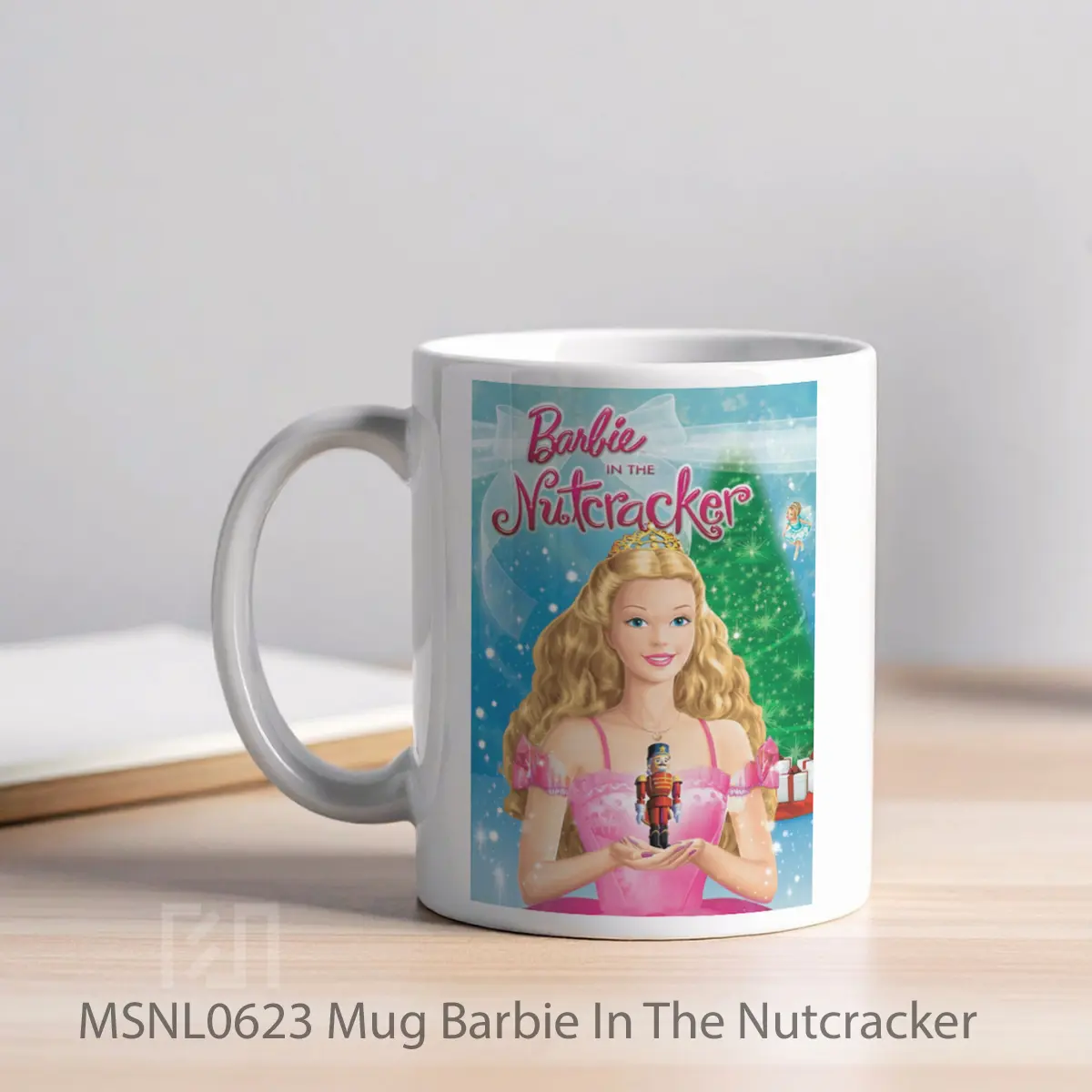 Mug Barbie In The Nutcracker Gelas Keramik Tema Film MSNL0623 - Tampak Kiri