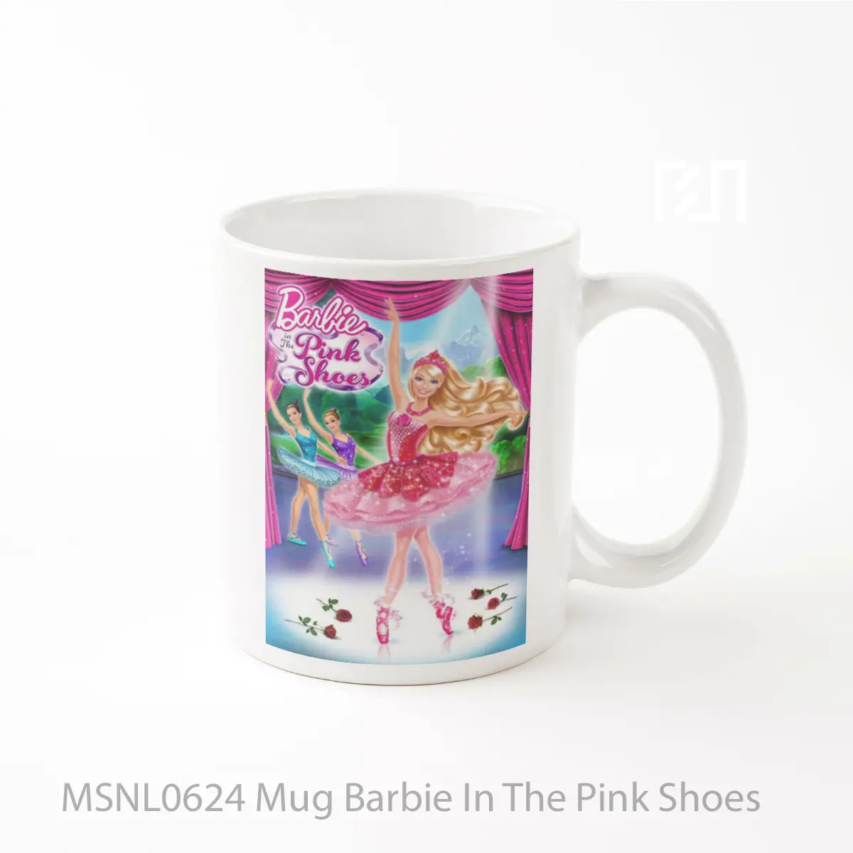 Mug Barbie In The Pink Shoes Gelas Keramik Tema Film MSNL0624