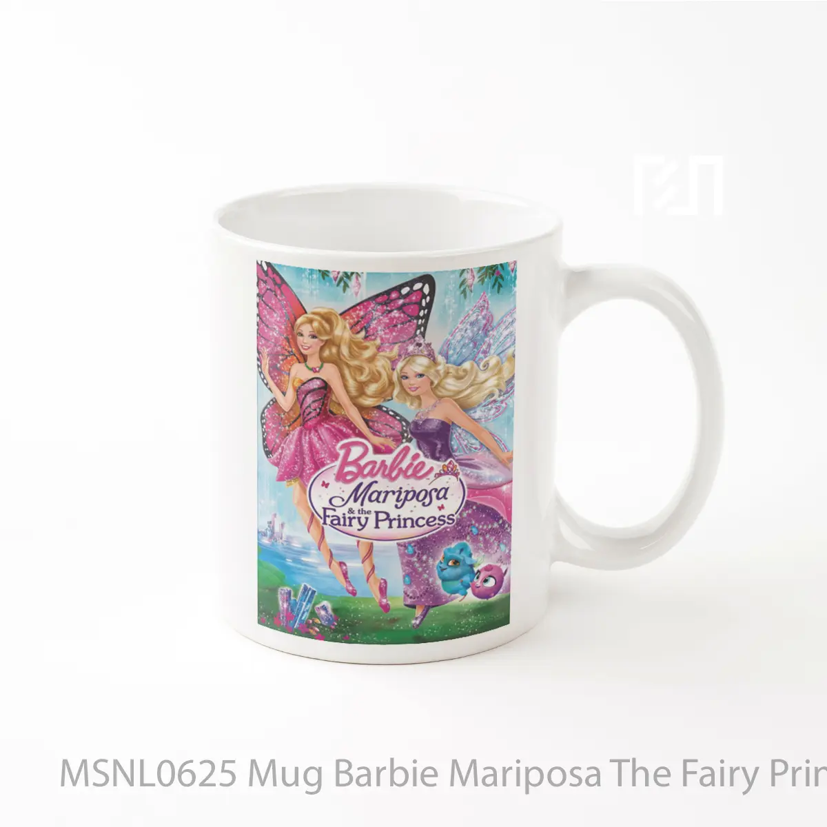 Mug Barbie Mariposa The Fairy Princess Gelas Keramik Tema Film MSNL0625