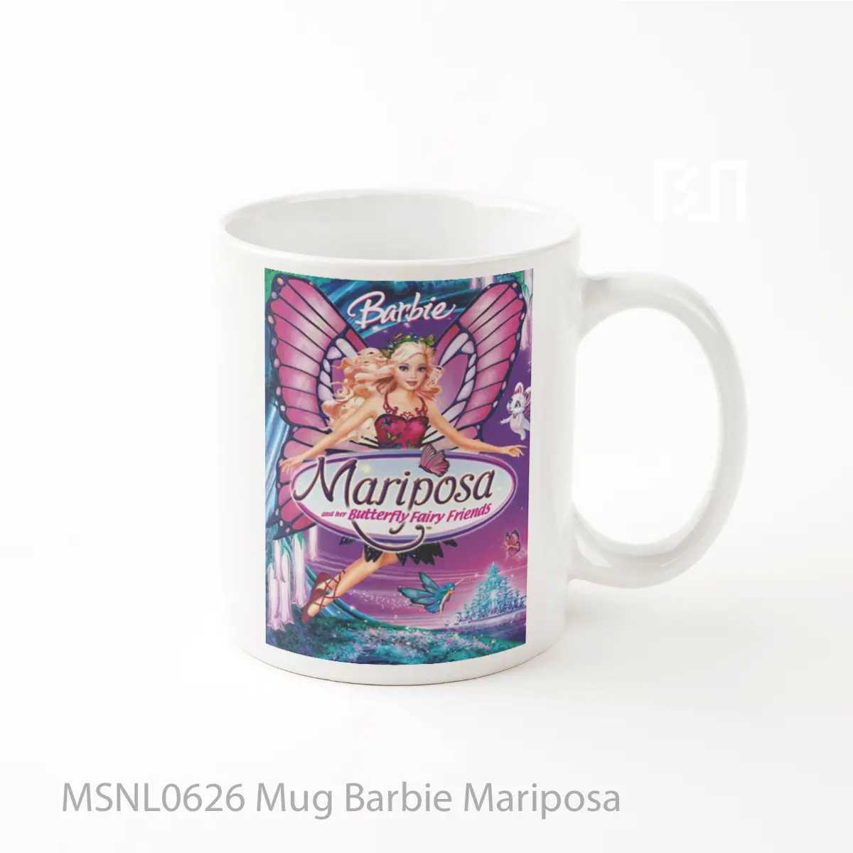 Mug Barbie Mariposa Gelas Keramik Tema Film MSNL0626