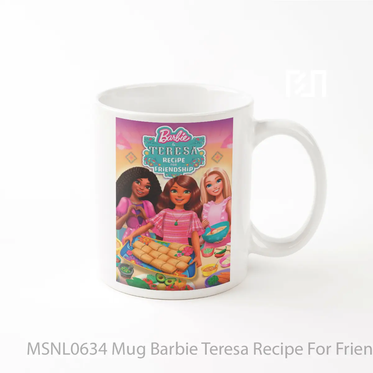 Mug Barbie Teresa Recipe For Friendship Gelas Keramik Tema Film MSNL0634