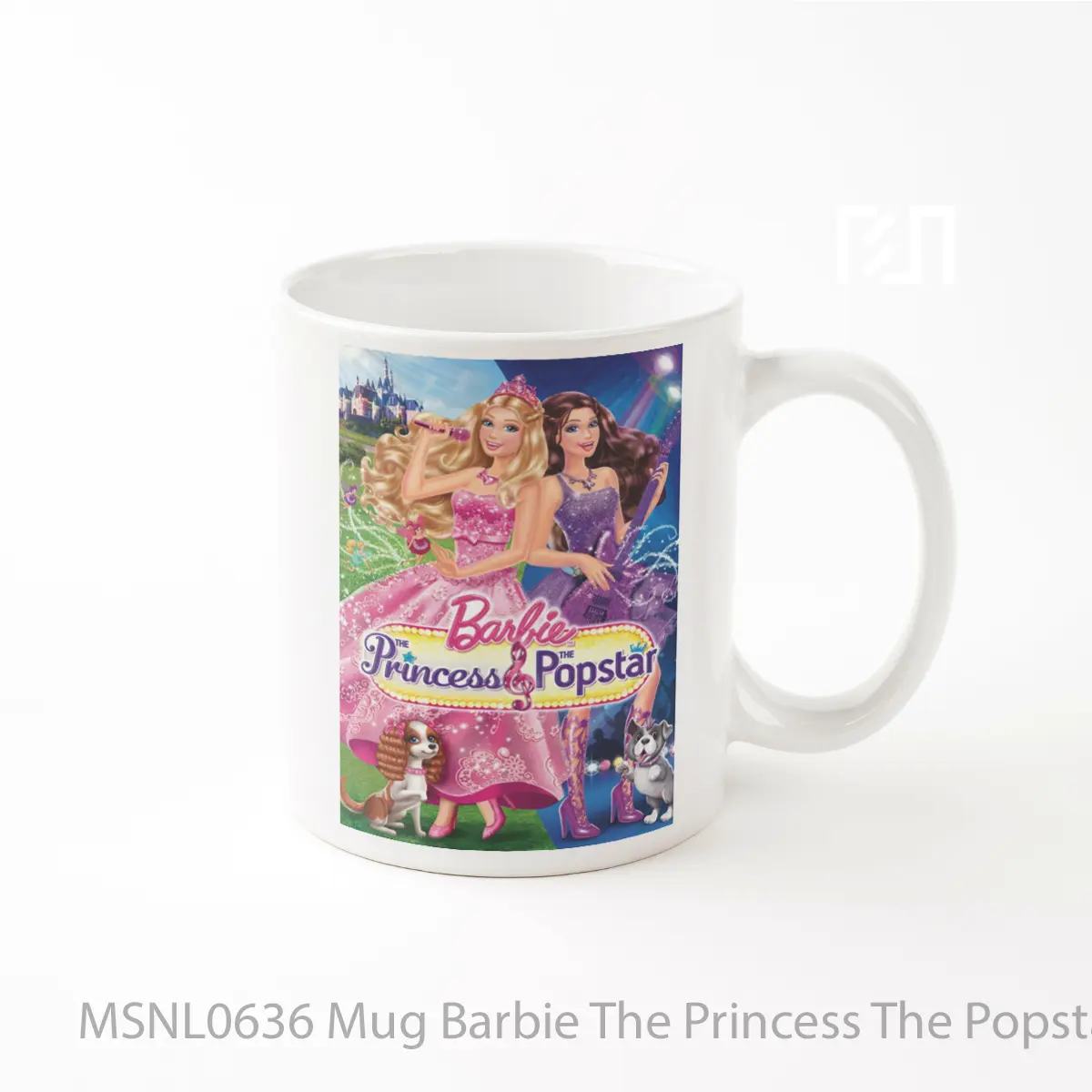 Mug Barbie The Princess The Popstar Gelas Keramik Tema Film MSNL0636