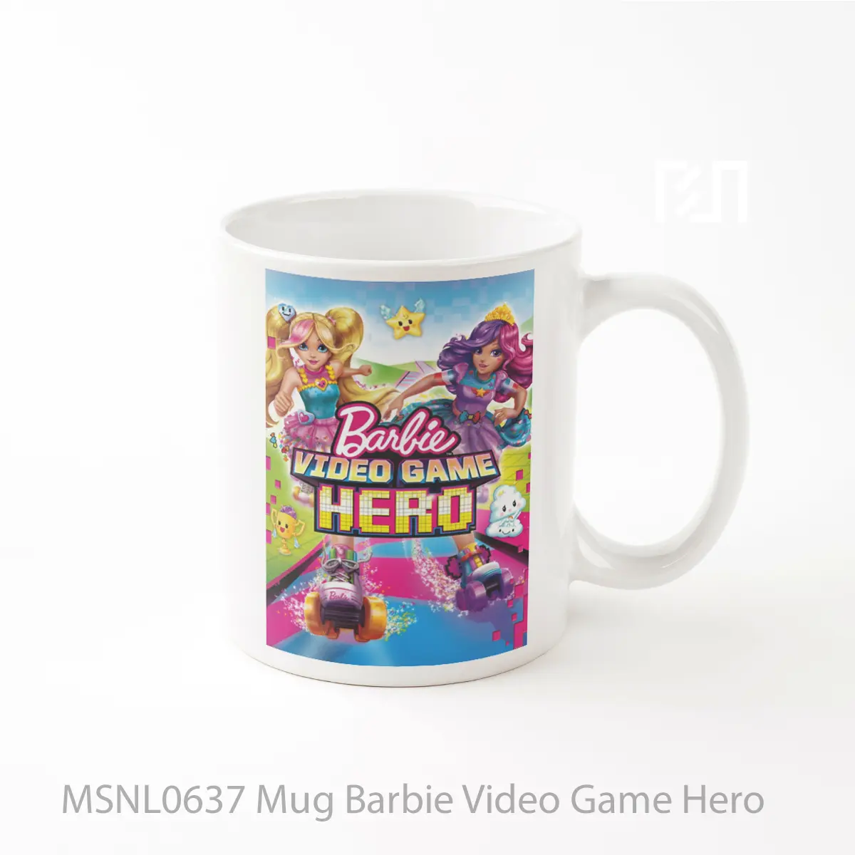 Mug Barbie Video Game Hero Gelas Keramik Tema Film MSNL0637