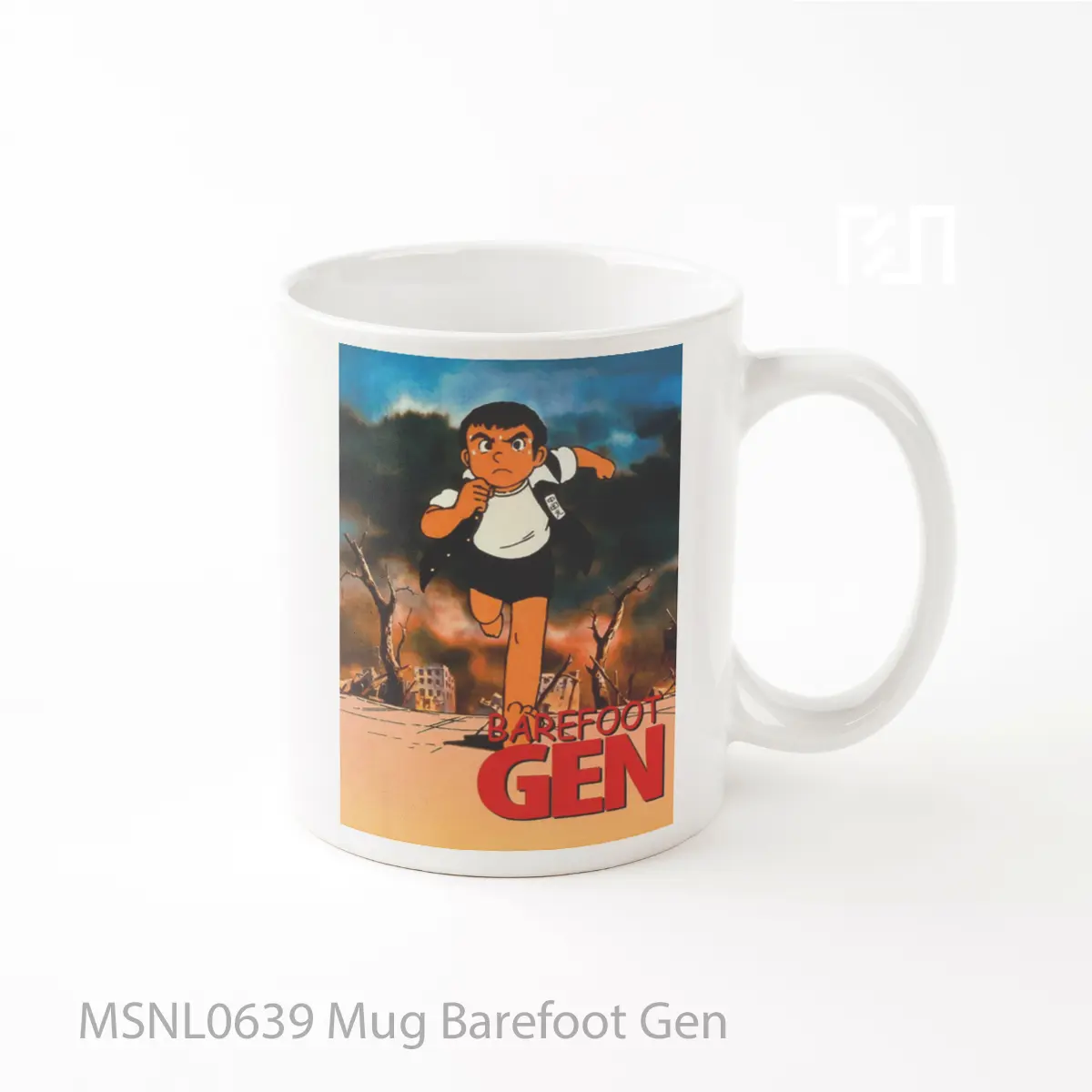 Mug Barefoot Gen Gelas Keramik Tema Film MSNL0639