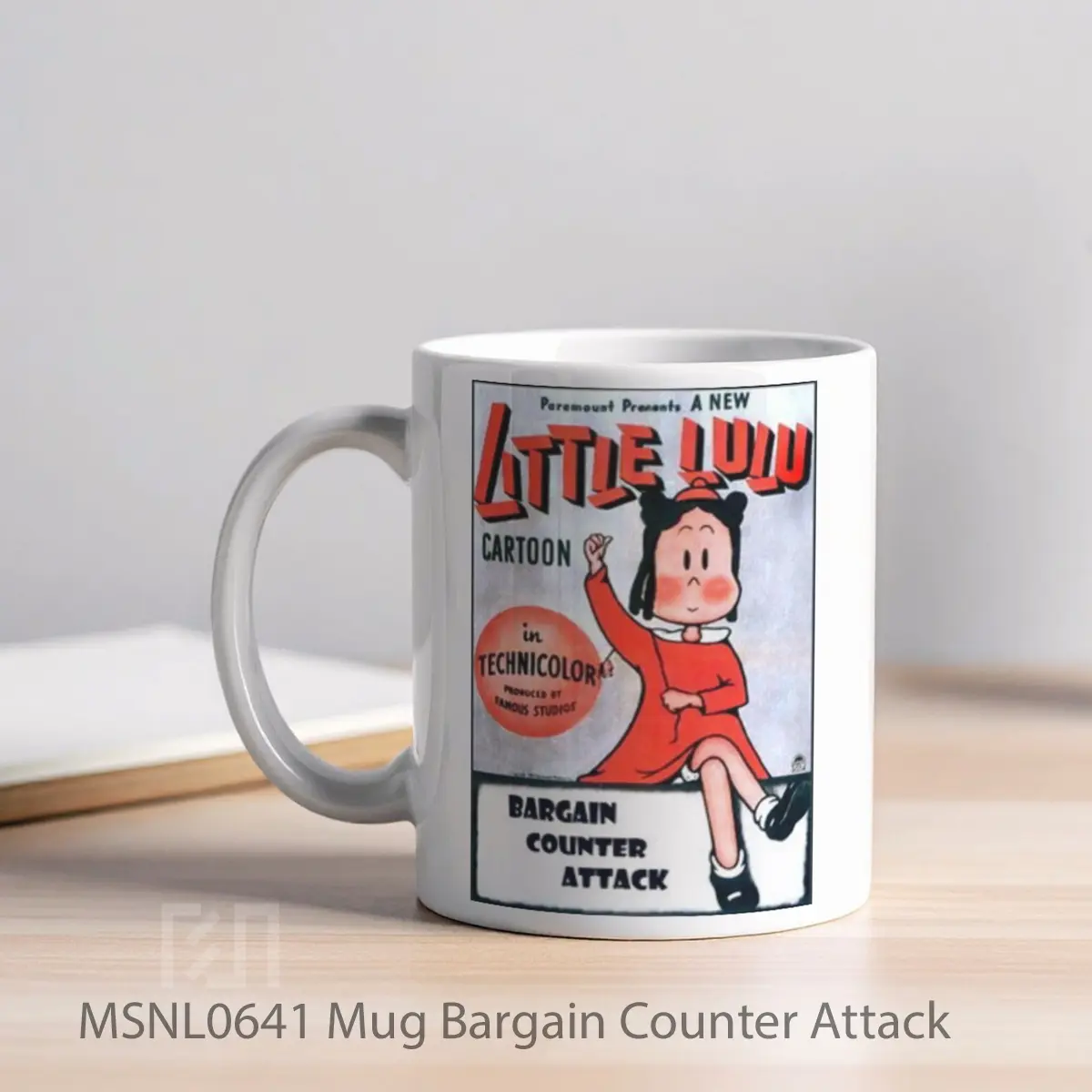 Mug Bargain Counter Attack Gelas Keramik Tema Film MSNL0641 - Tampak Kiri
