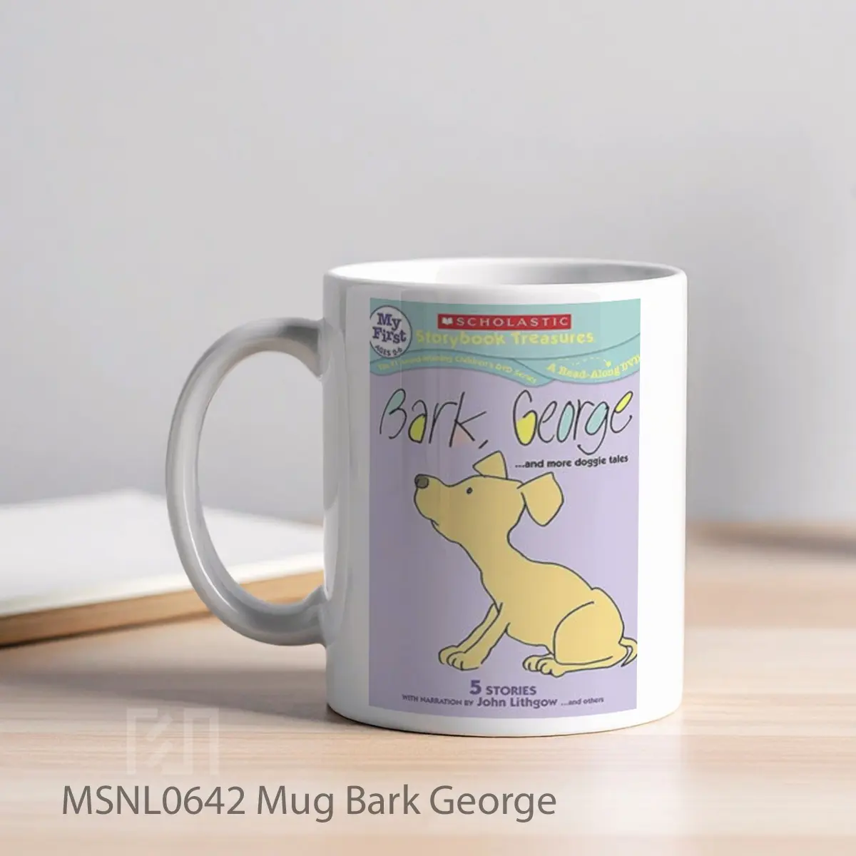 Mug Bark George Gelas Keramik Tema Film MSNL0642 - Tampak Kiri