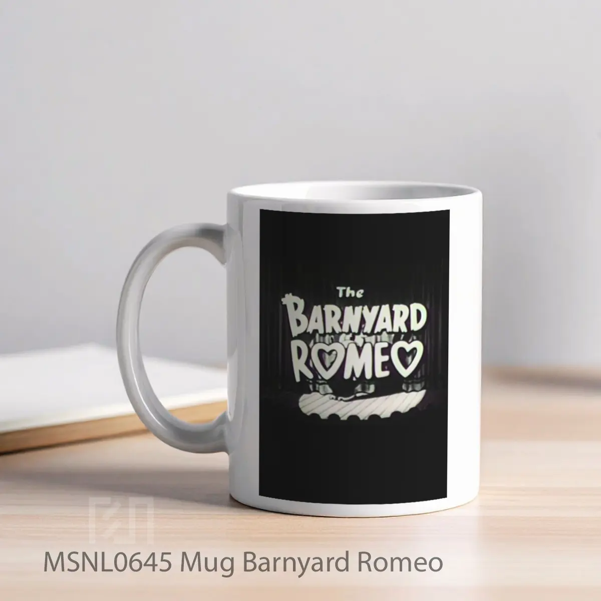 Mug Barnyard Romeo Gelas Keramik Tema Film MSNL0645 - Tampak Kiri